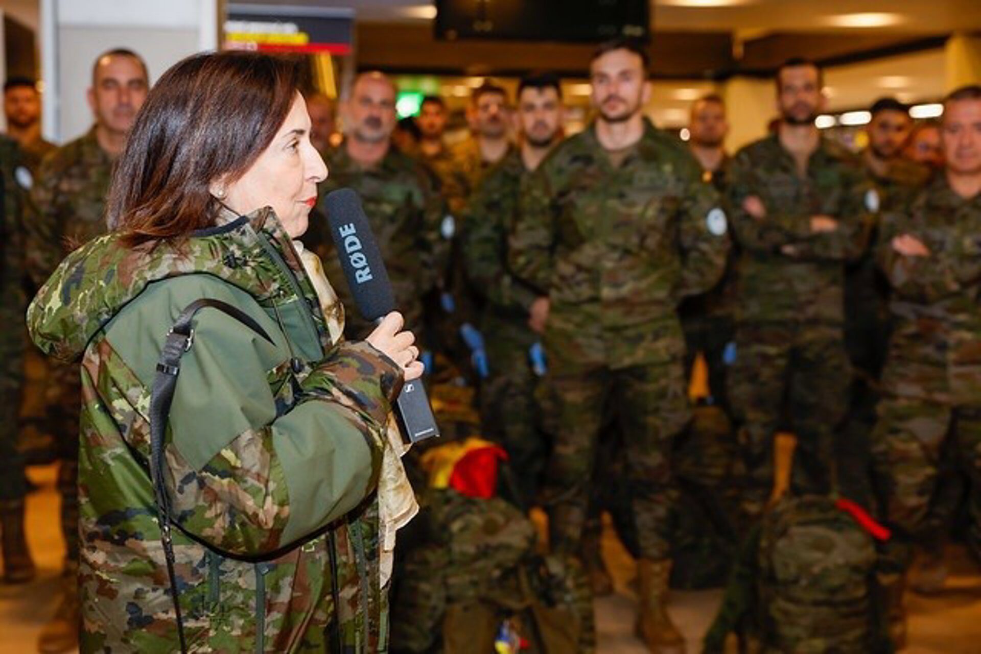 Robles despide a 220 militares de la ‘Brigada Guadarrama XII’, que se unen a la misión de paz en el Líbano