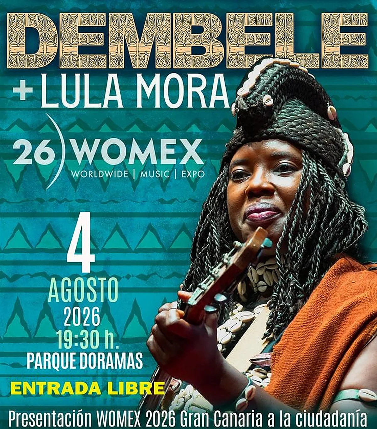 Maliense Virgine Dembelé y el dúo Lula Mora invitan a bailar y compartir en su concierto