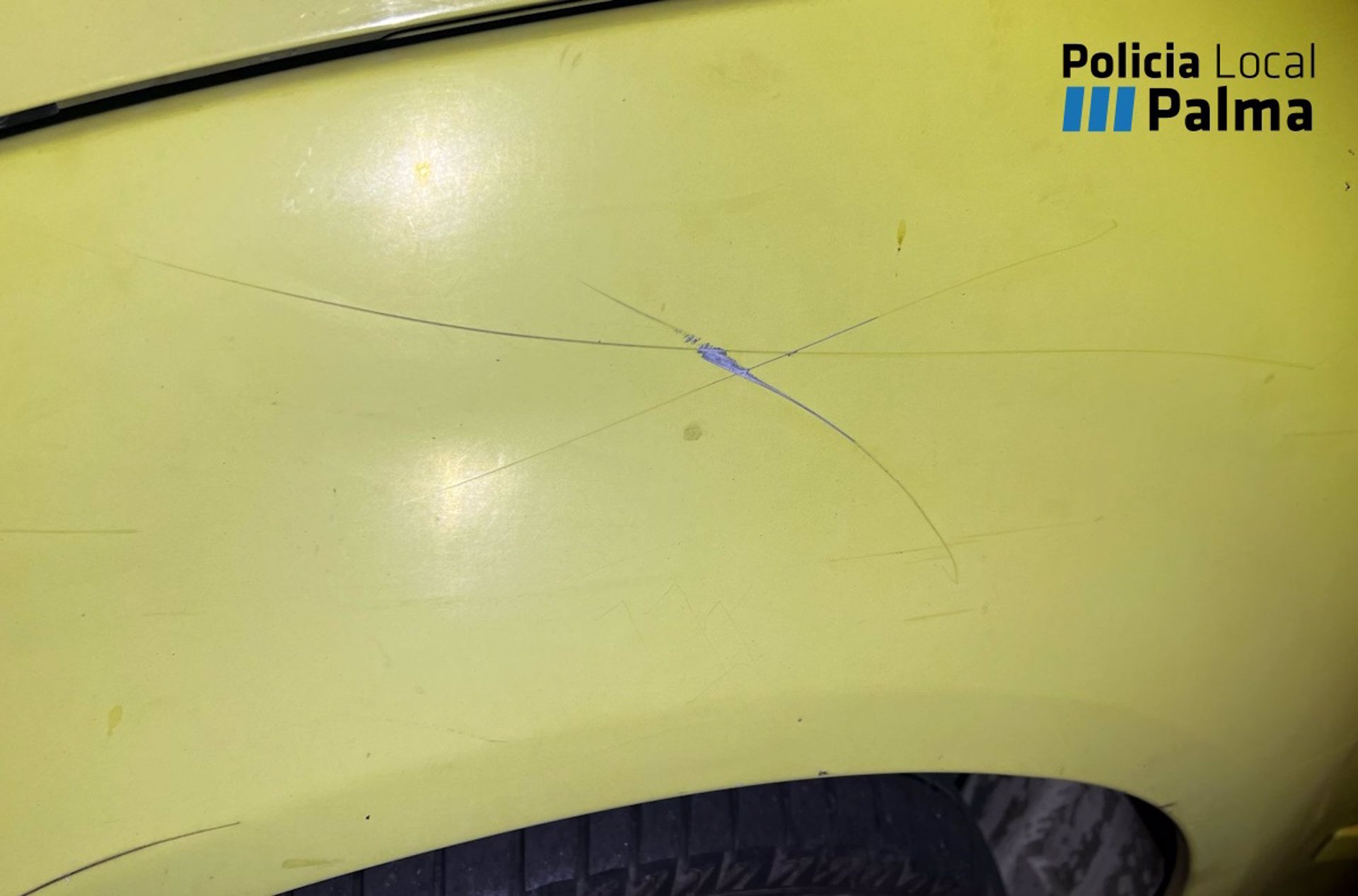 Detenido un hombre tras causar daños en 22 vehículos y amenazar a menores con un cuchillo en Palma