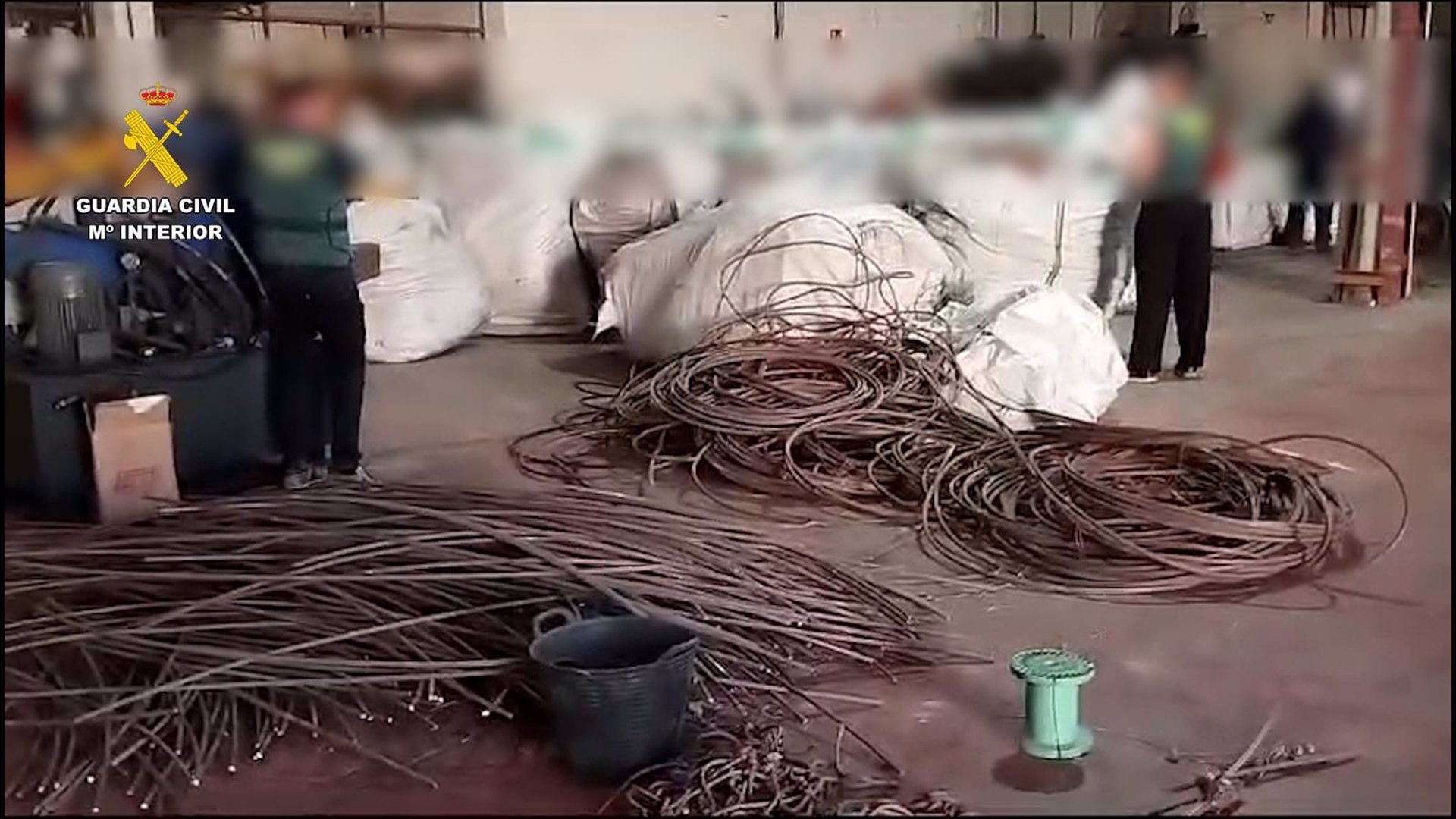 Detenidos por robar en Valencia más de 24 toneladas de cobre y enviarlo a China para su fundición