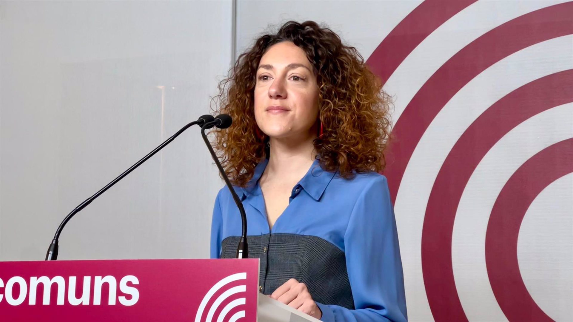 Vidal (Comuns) sobre Irene Montero: «Avanzar debates para los que faltan más de dos años no ayuda»