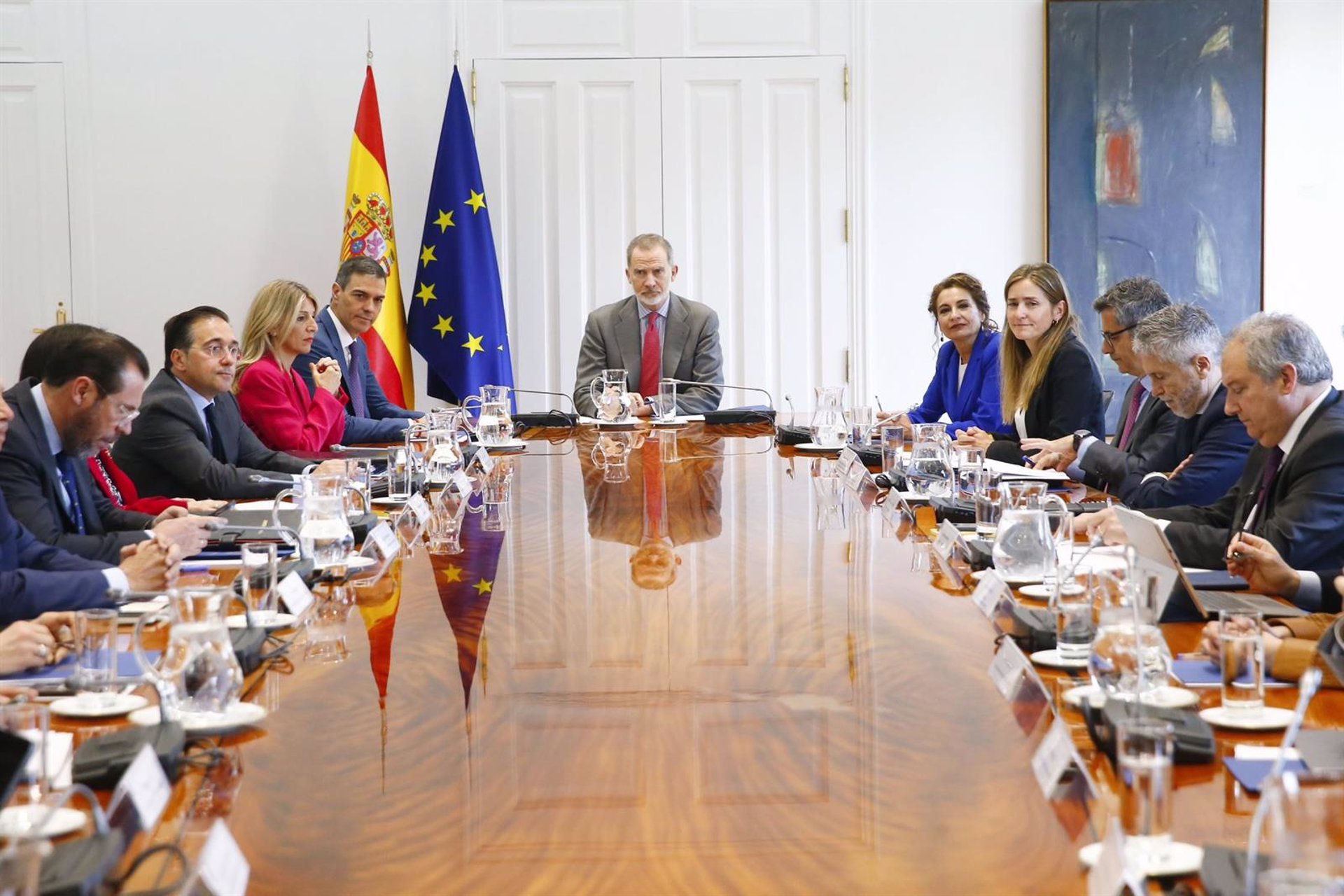 El Rey Felipe VI preside la reunión del Consejo de Seguridad Nacional