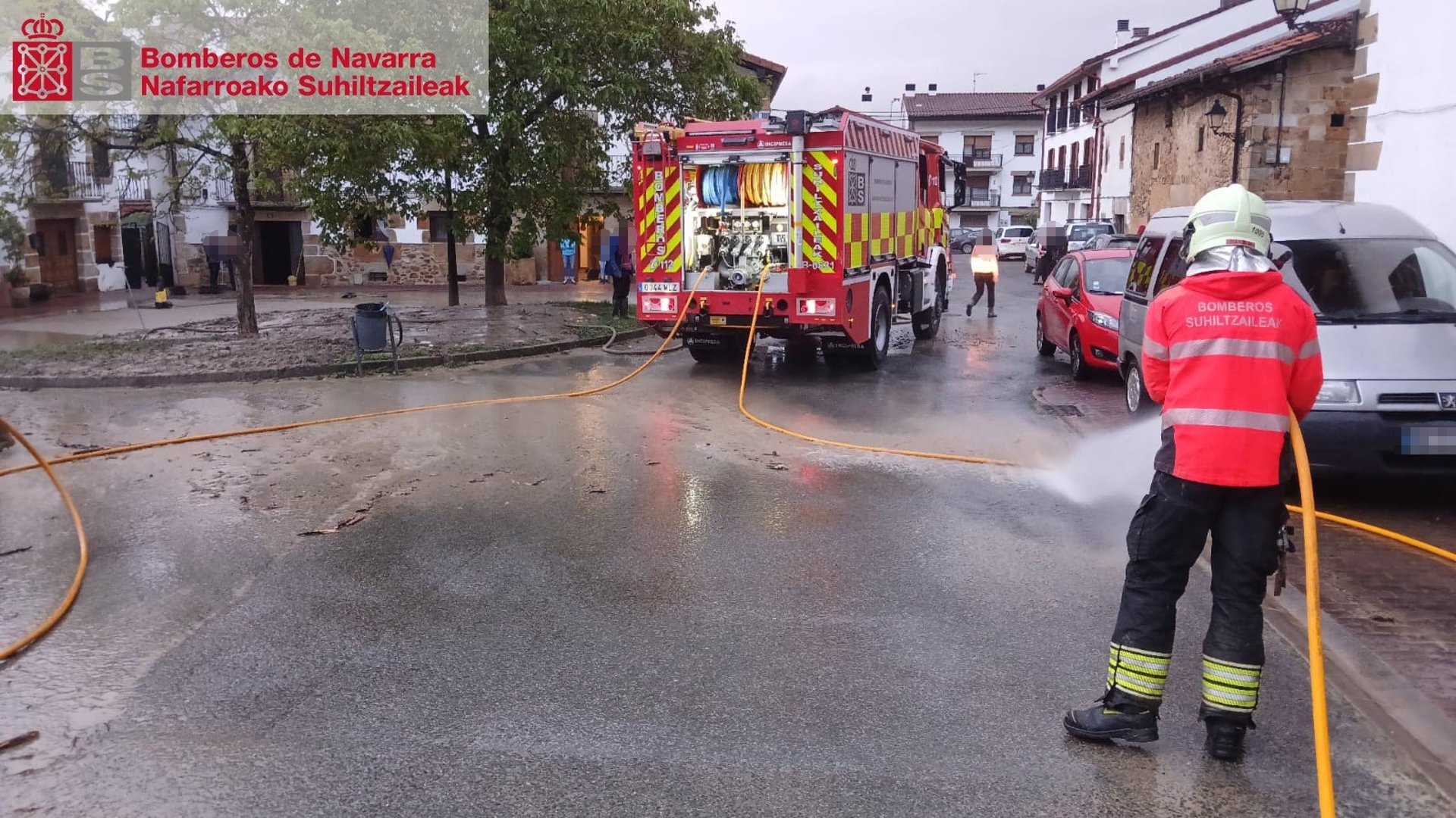 Las tormentas del domingo causaron inundaciones en una veintena de viviendas de Iturmendi