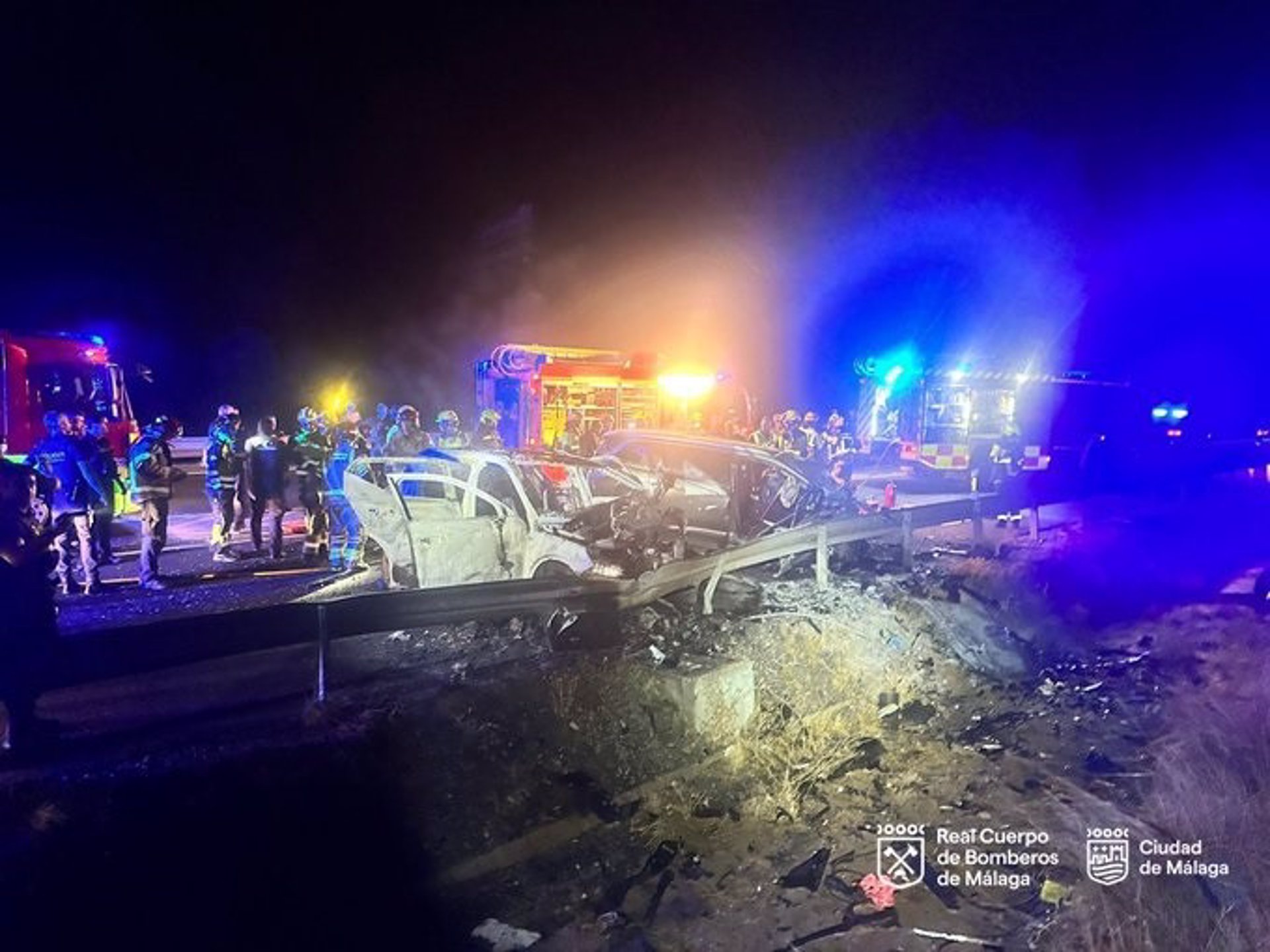 Tres de los fallecidos en el accidente de A-7 huían tras un robo y el cuarto es un agente de policía