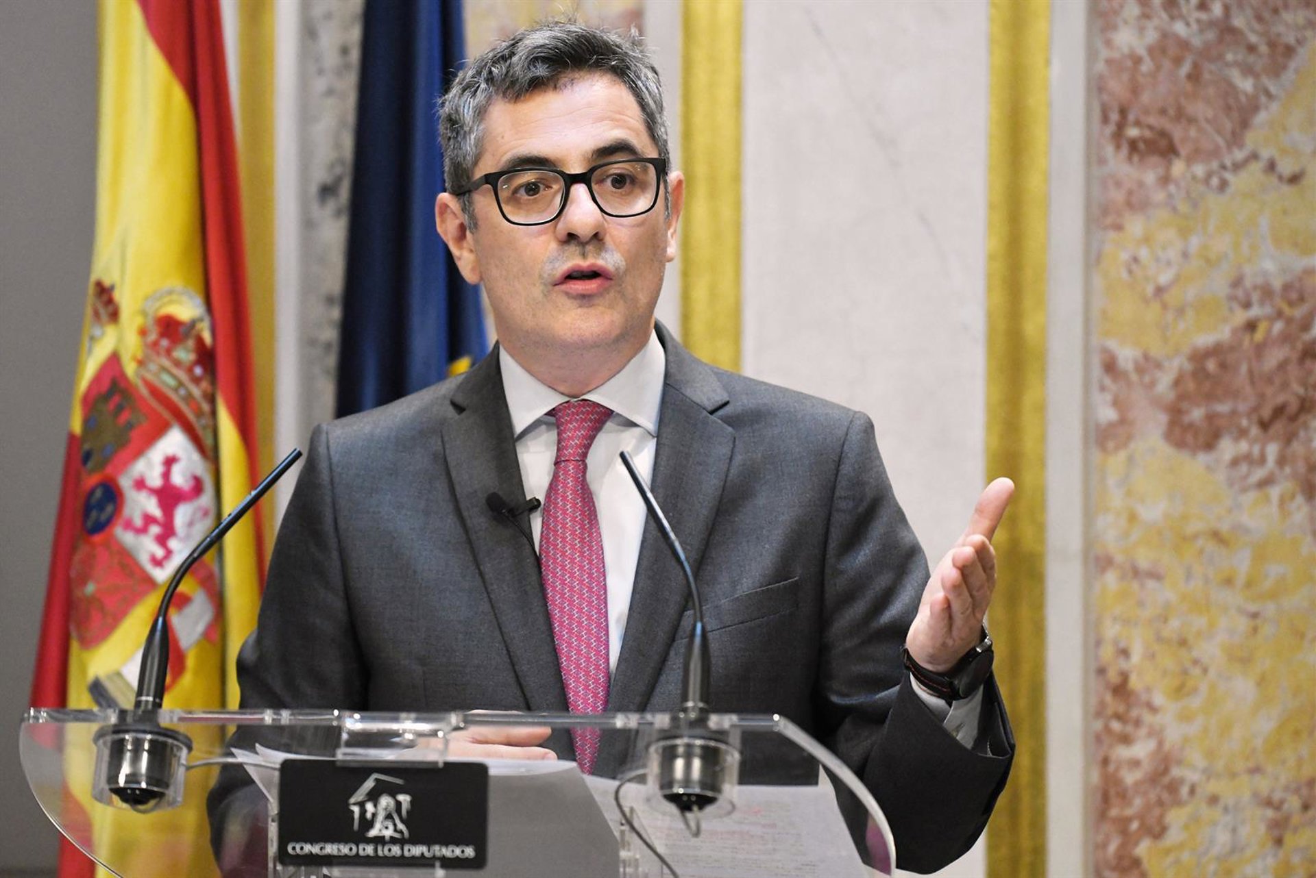 Bolaños afirma que «ni una sola línea» de la reforma judicial afecta a la independencia de los jueces y fiscales