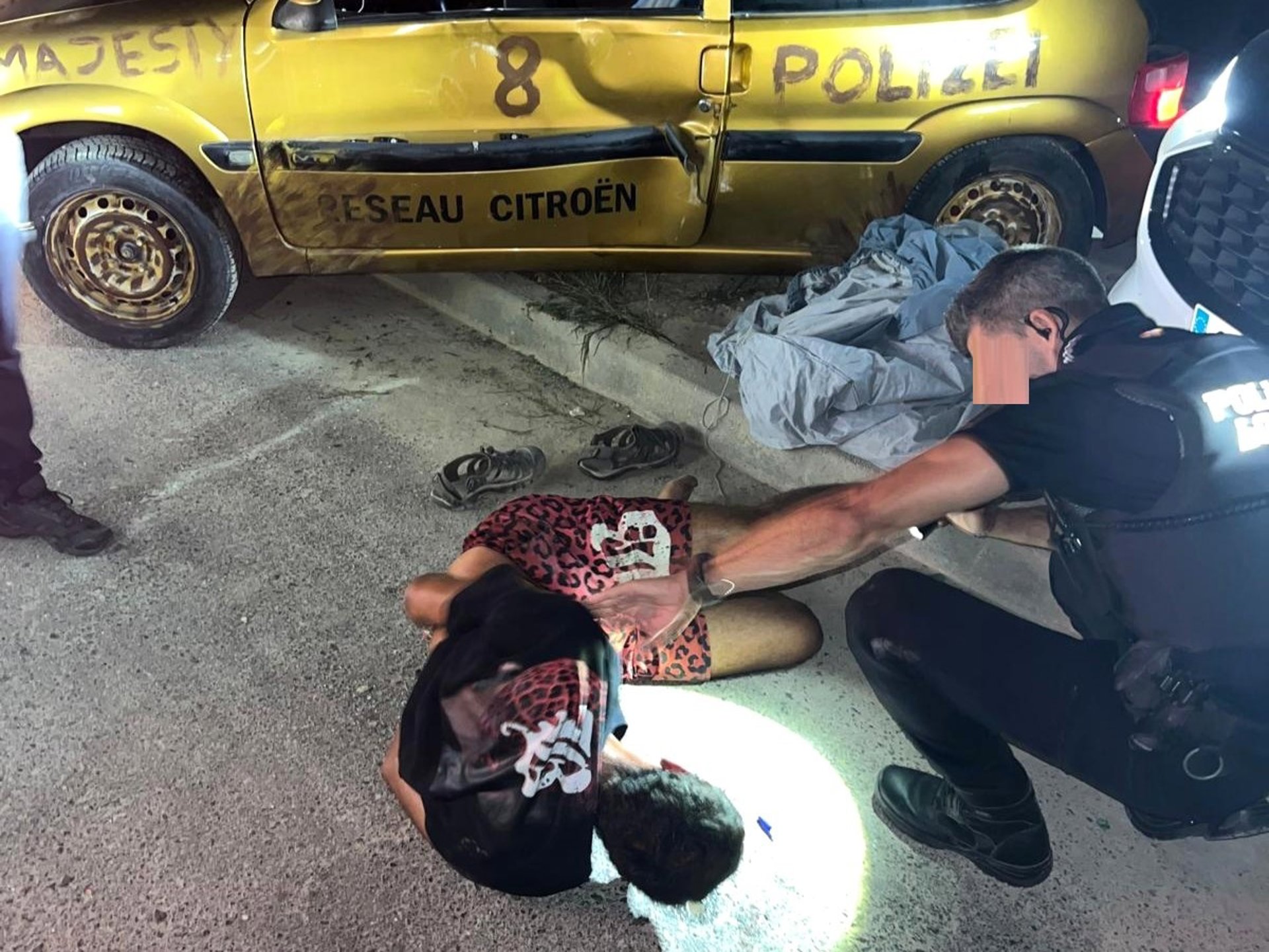 Detenido un conductor kamikaze tras una persecución policial entre El Campello y Busot