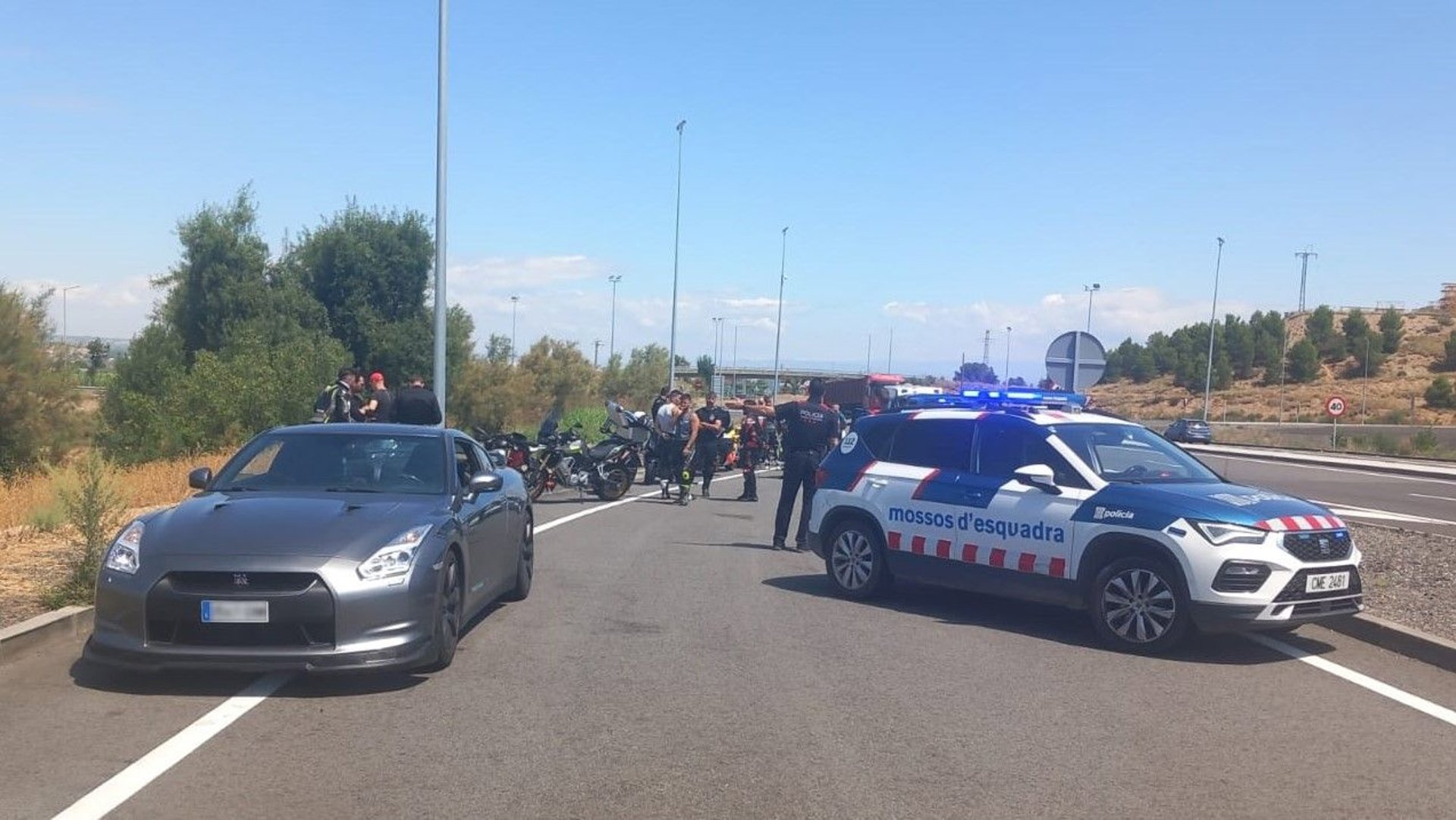 Denuncian a dos conductores por circular a 209 y 188 kilómetros por hora en Maials (Lleida)