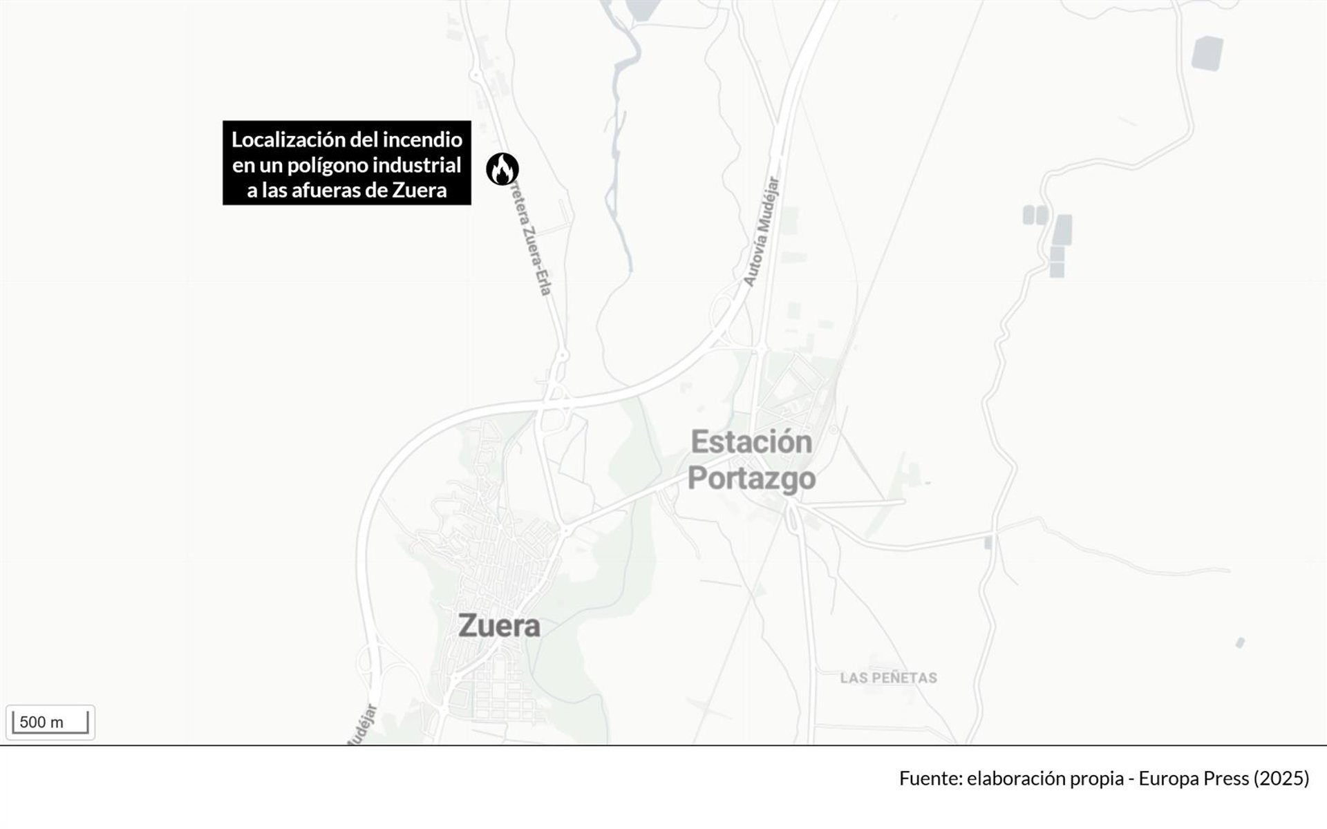 Alcalde de Zuera: «La situación está prácticamente controlada, pero mantenemos la emergencia»
