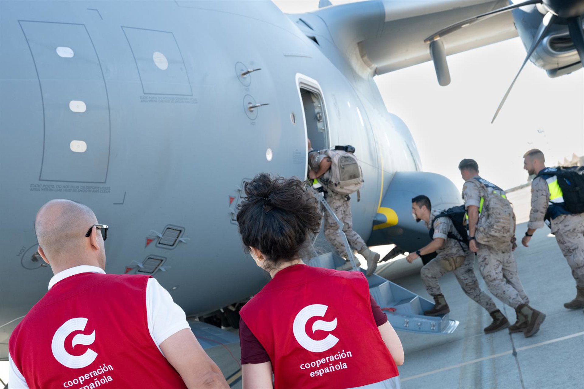 El A400 del Ejército del Aire despega mañana desde Jordania para lanzar 12.000 kilos de alimentos a Gaza