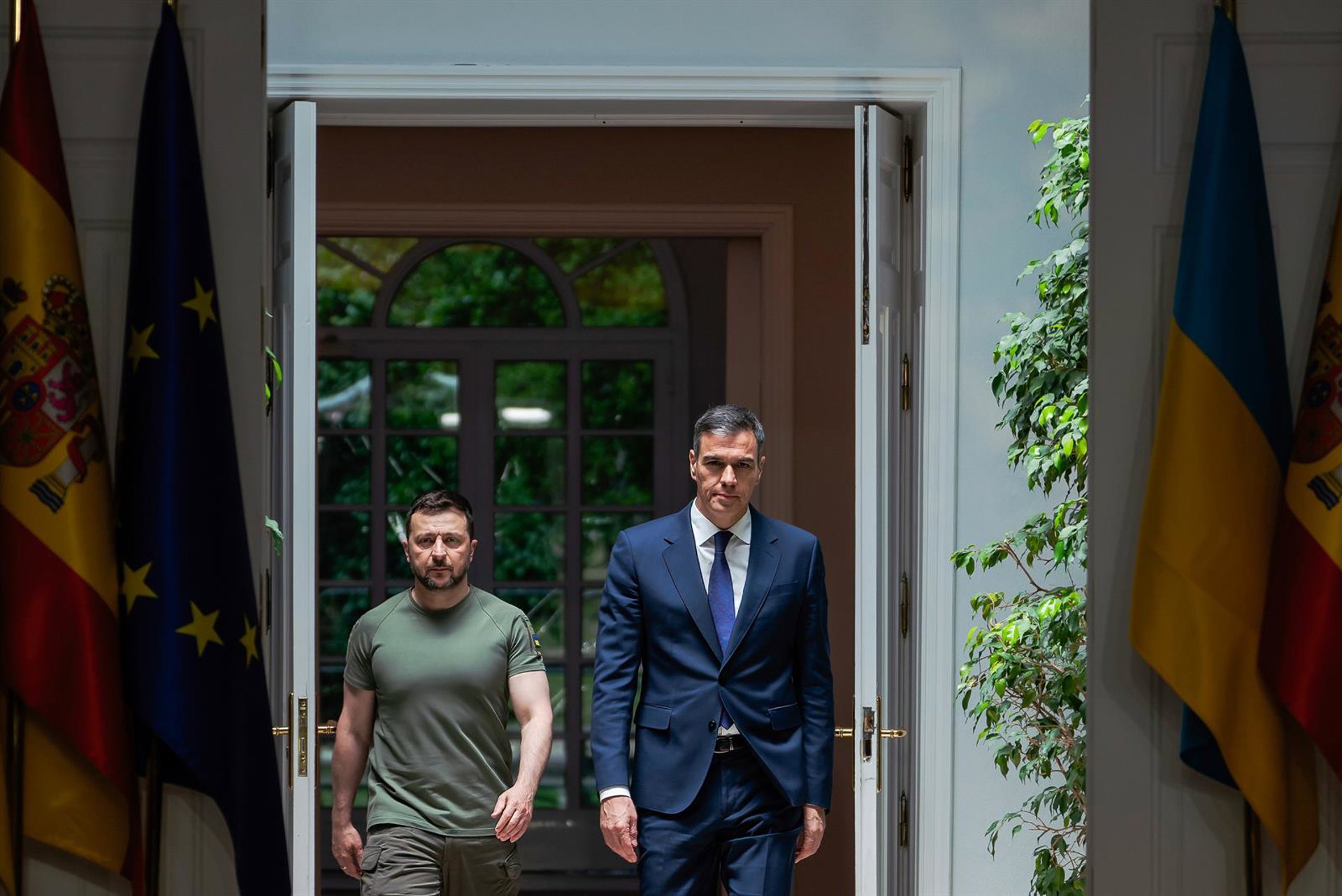 Sánchez reivindica a Zelenski como actor imprescindible en las conversaciones de paz: «Nada sobre Ucrania sin Ucrania»