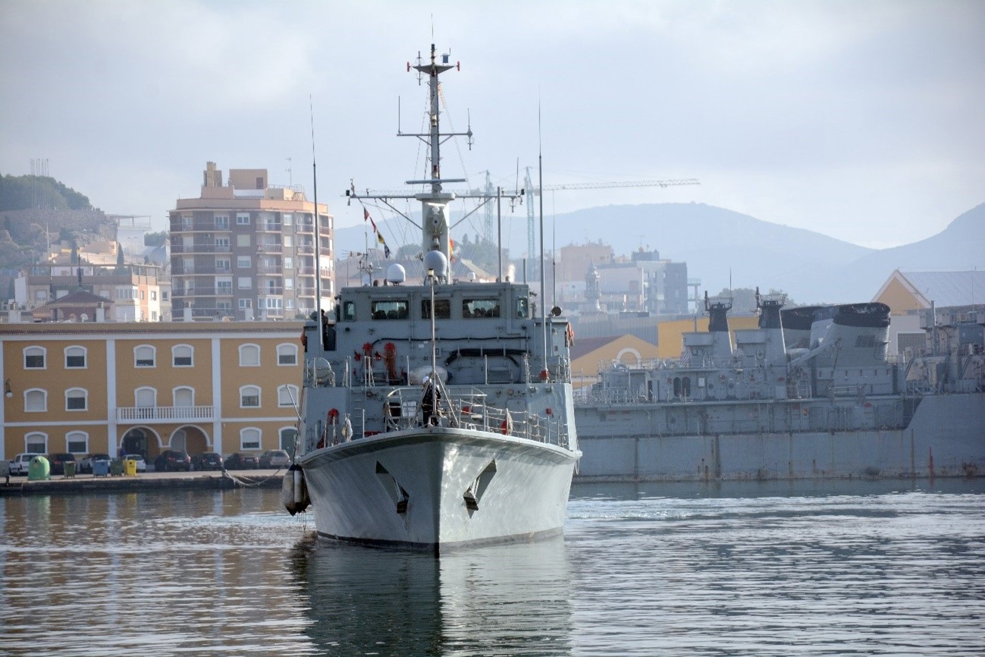 La Armada abre este sábado al público las puertas del cazaminas ‘Turia’ en el puerto de Cartagena