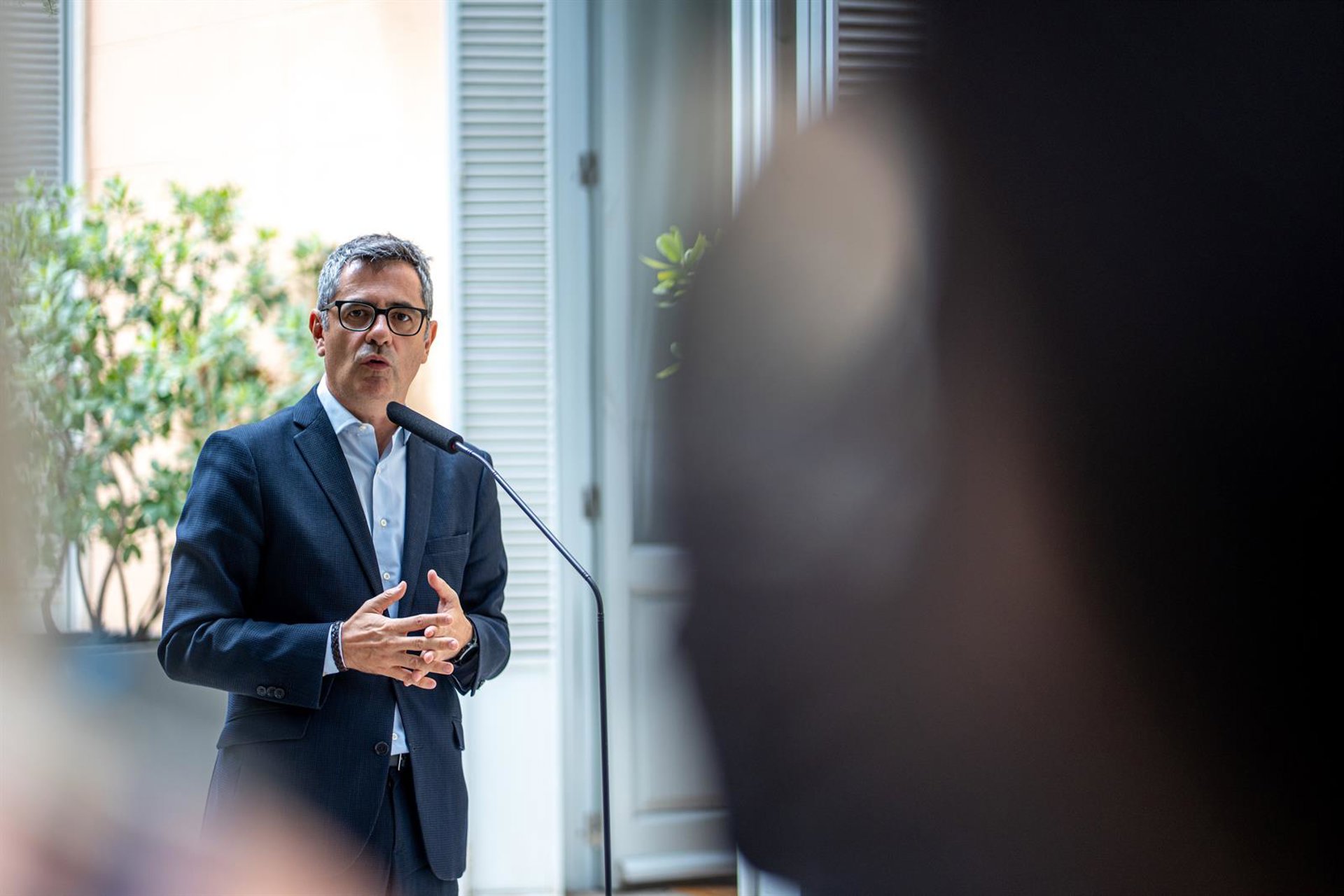 Bolaños justifica que el Congreso permita a Vox un acto contra la ley de violencia machista pero sin «discursos de odio»