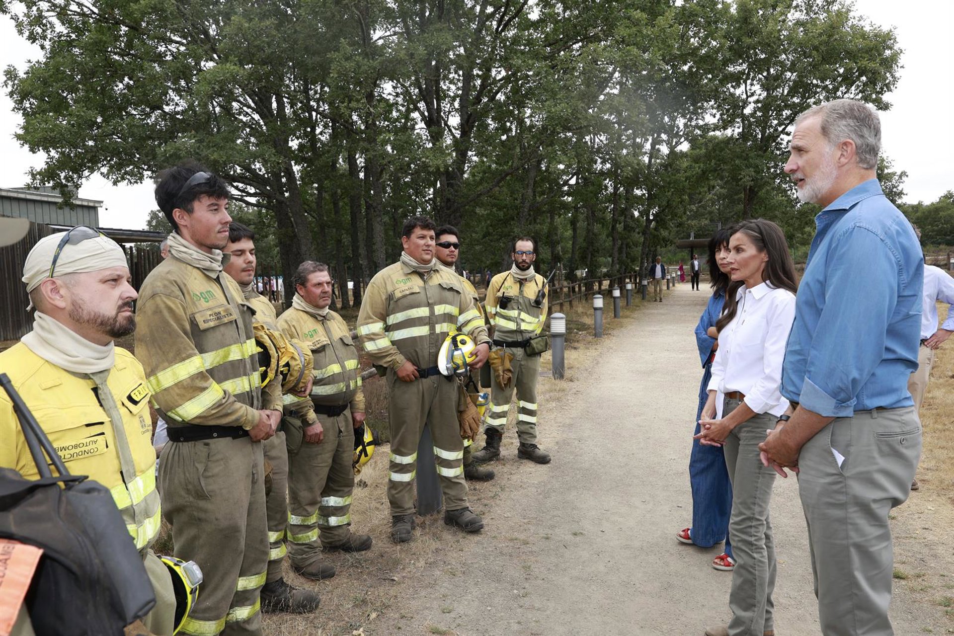 Felipe VI y Letizia visitan este viernes Rebollar, Cabezabellosa y Hervás para conocer los daños de los incendios