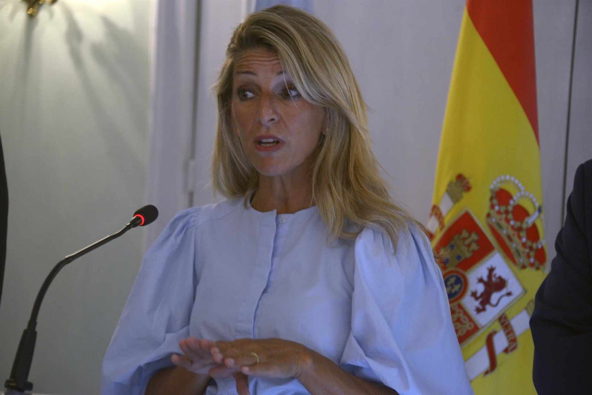 Yolanda Díaz pide «respuesta» de Feijóo ante los «raudales de odio» de Abascal sobre el Open Arms y pide «más humanidad»