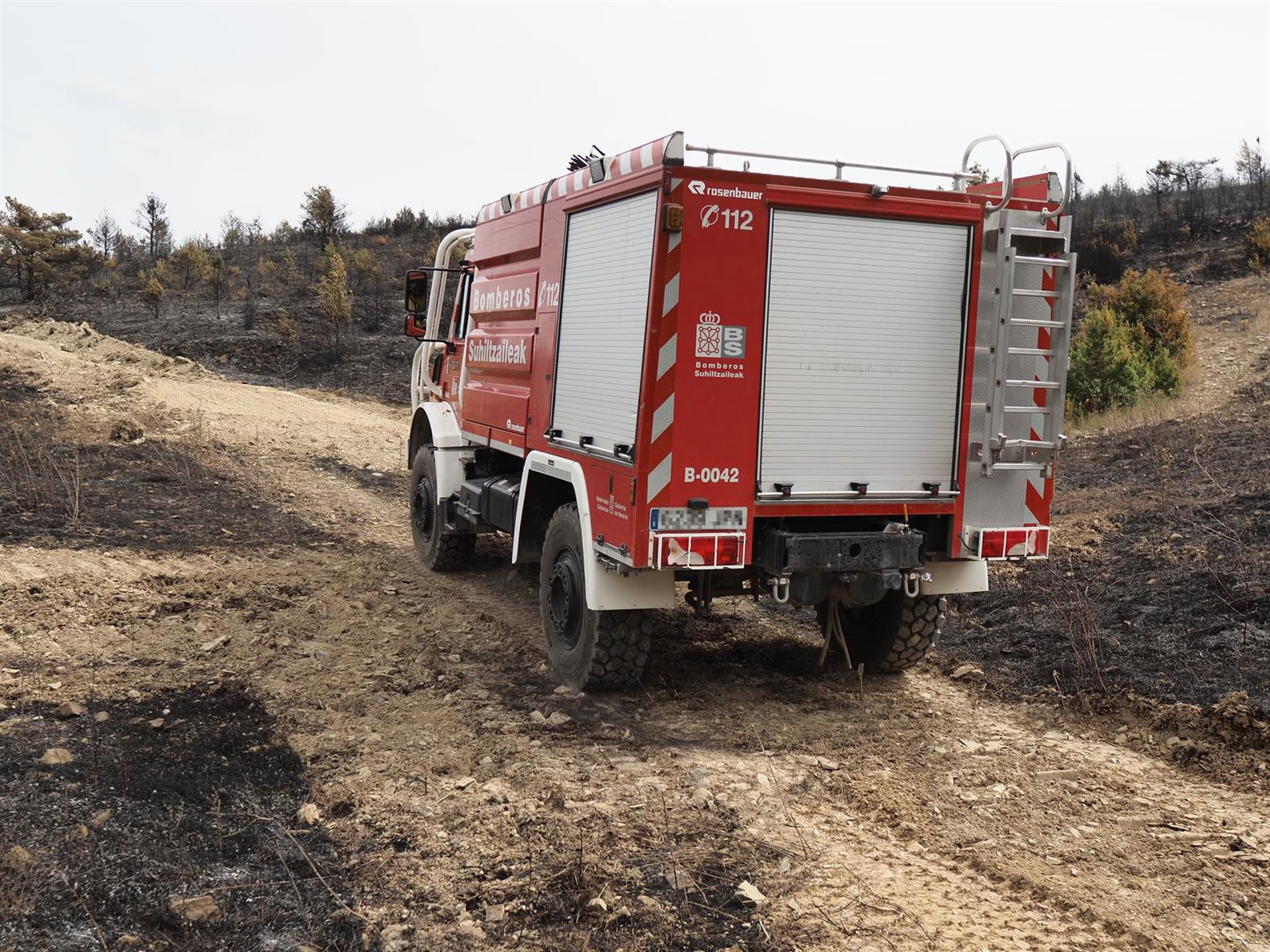 Controlado el incendio forestal declarado el sábado en Urraúl Alto