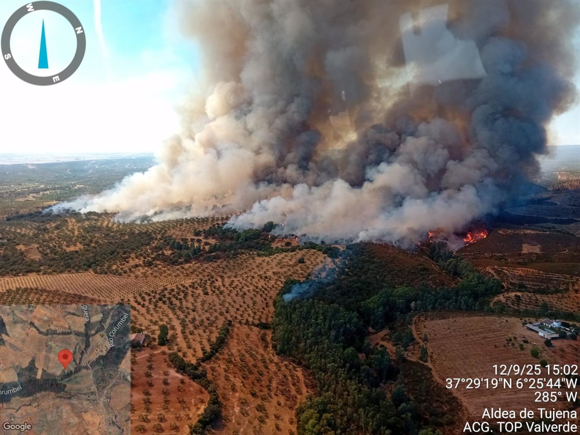 Declarado un incendio en el paraje Los Almendrillos de Paterna y queda extinguido el de Higuera