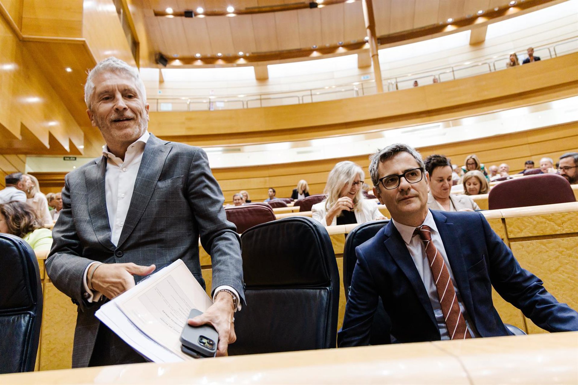Marlaska se felicita por no repetir en la Vuelta las cargas del 1-O y PP afea «blanquear a violentos vinculados a Hamás»