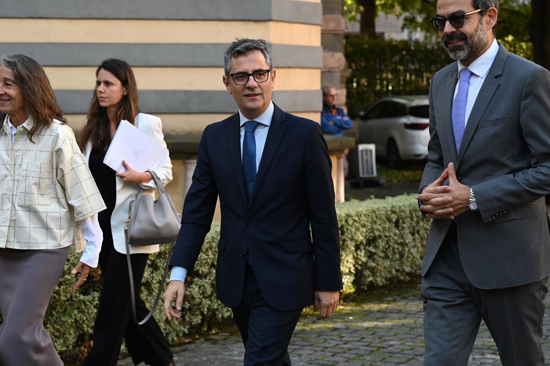 Bolaños dice que «mientras en el PP manden Aznar, Ayuso y Abascal» ve difícil «la humanidad» ante el genocidio en Gaza
