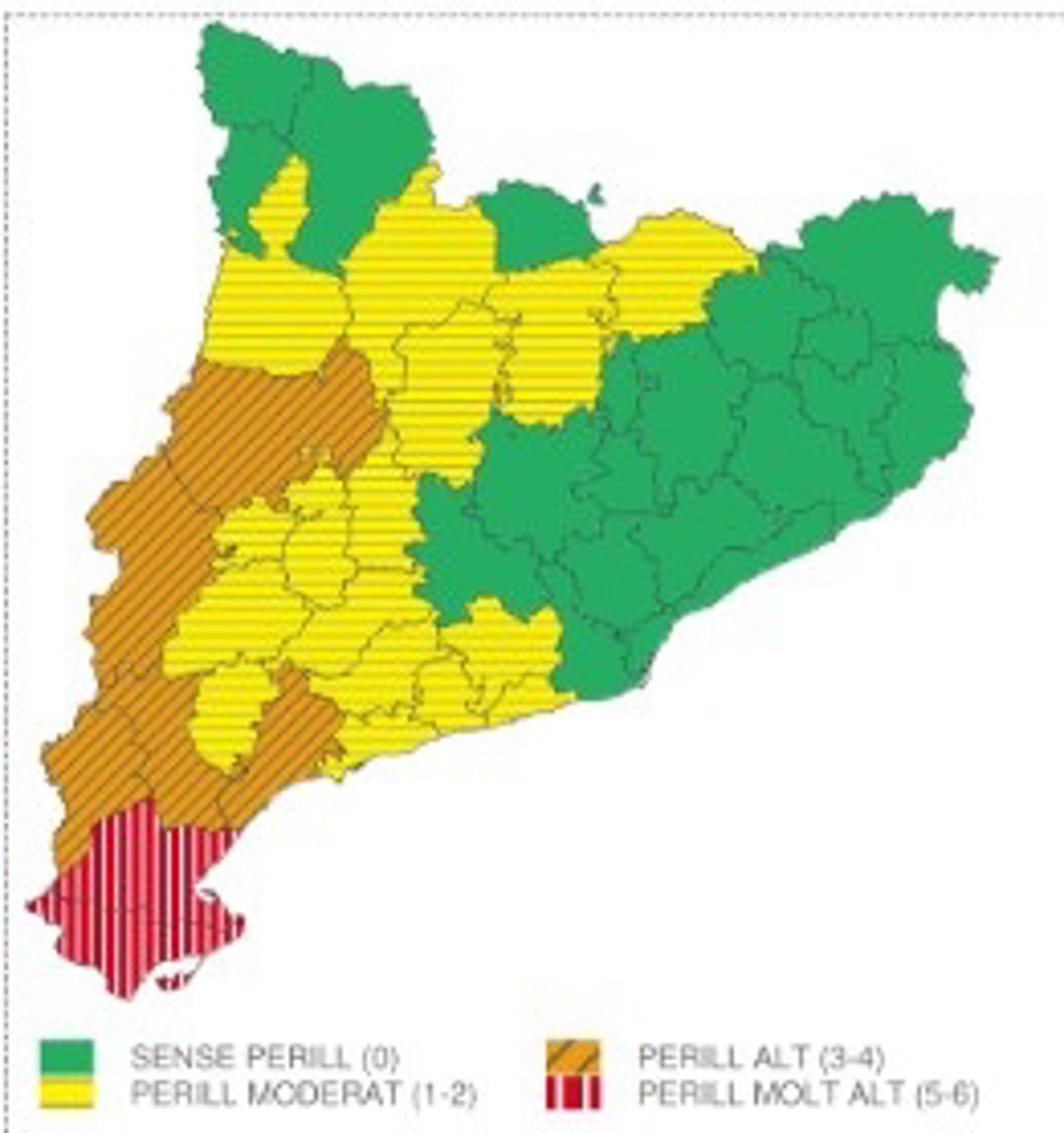 Los móviles de Montsià, Baix Ebre y Terra Alta (Tarragona) recibirán una alerta por las lluvias