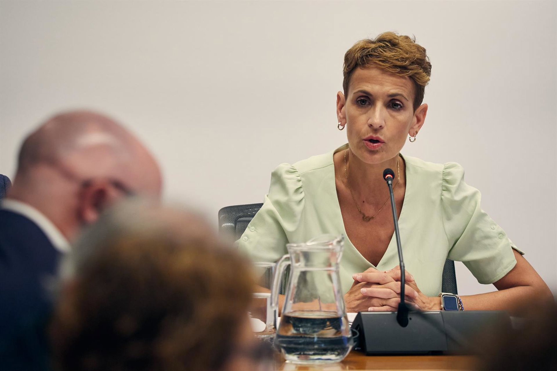 Chivite defiende su «honorabilidad» y acusa al PP de convertir la ‘comisión Koldo’ del Senado en un «circo romano»