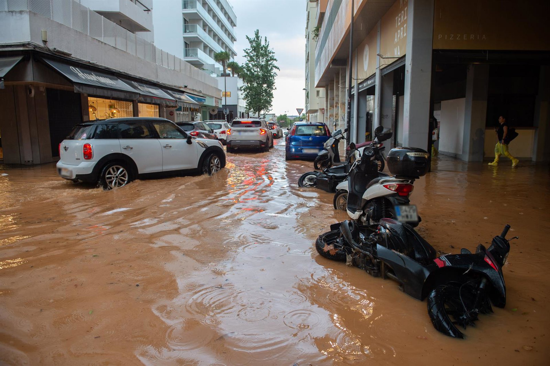 Las «extraordinarias» precipitaciones en Ibiza y Formentera dejan récords históricos