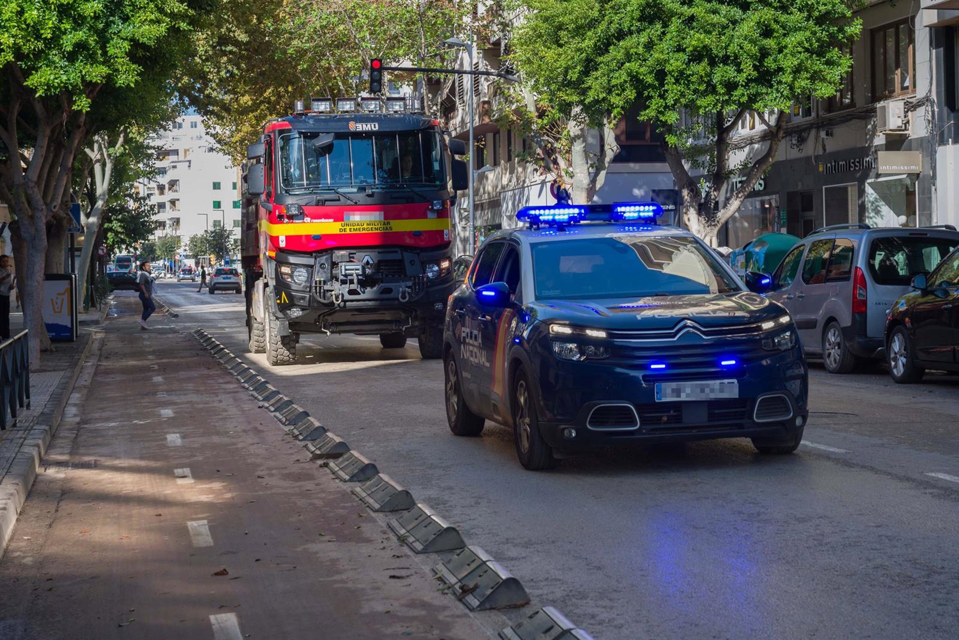 La Policía Nacional rescató en Ibiza durante la DANA a más de 30 personas en situaciones extremas