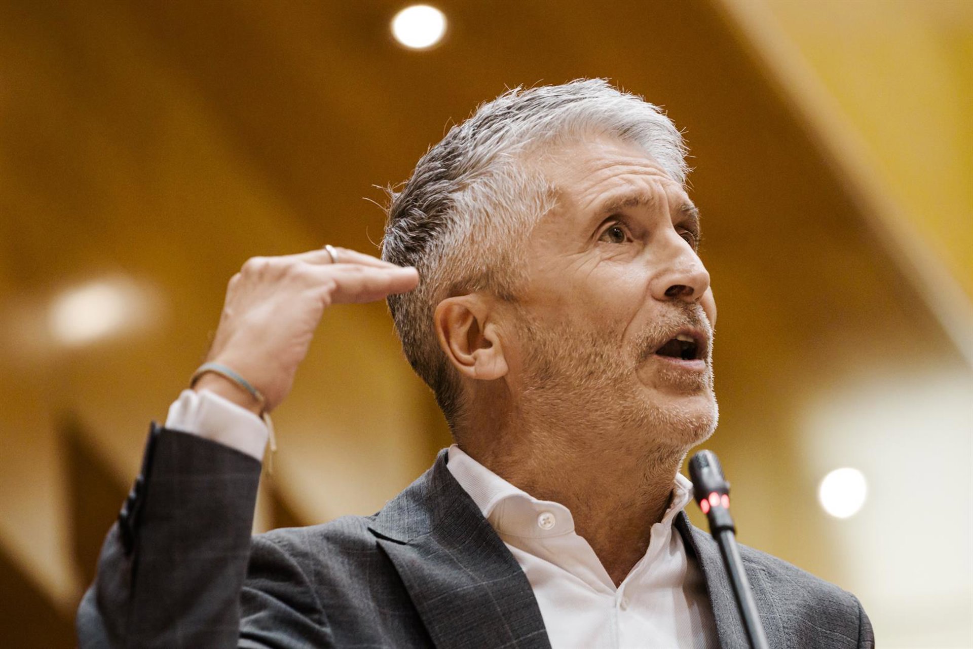 Marlaska afirma que no hay «nada» en el informe de la UCO que apunte a financiación ilegal del PSOE