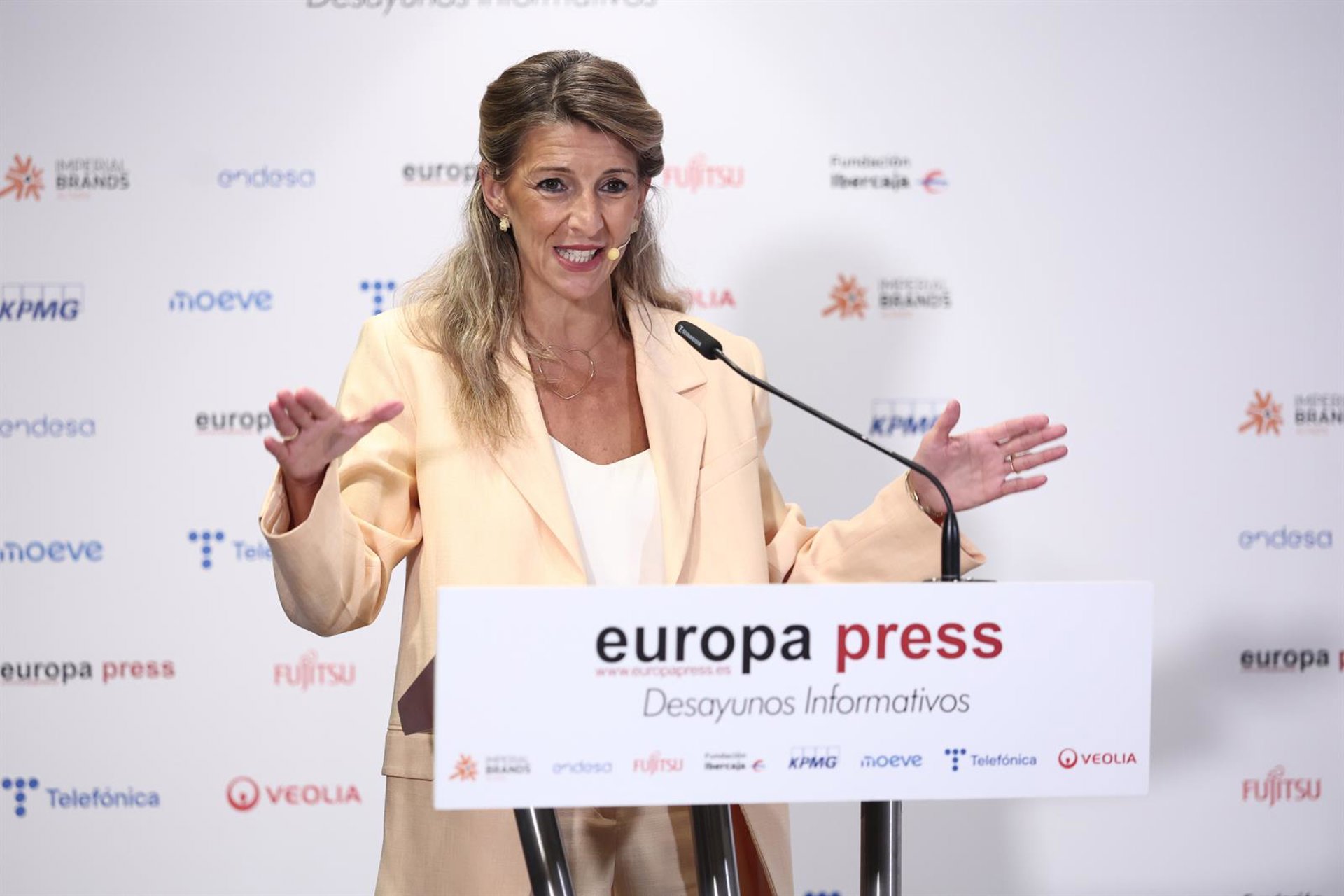 Yolanda Díaz saluda el alto el fuego tras el acuerdo entre Israel y Hamás pero exige una paz «real» para Gaza