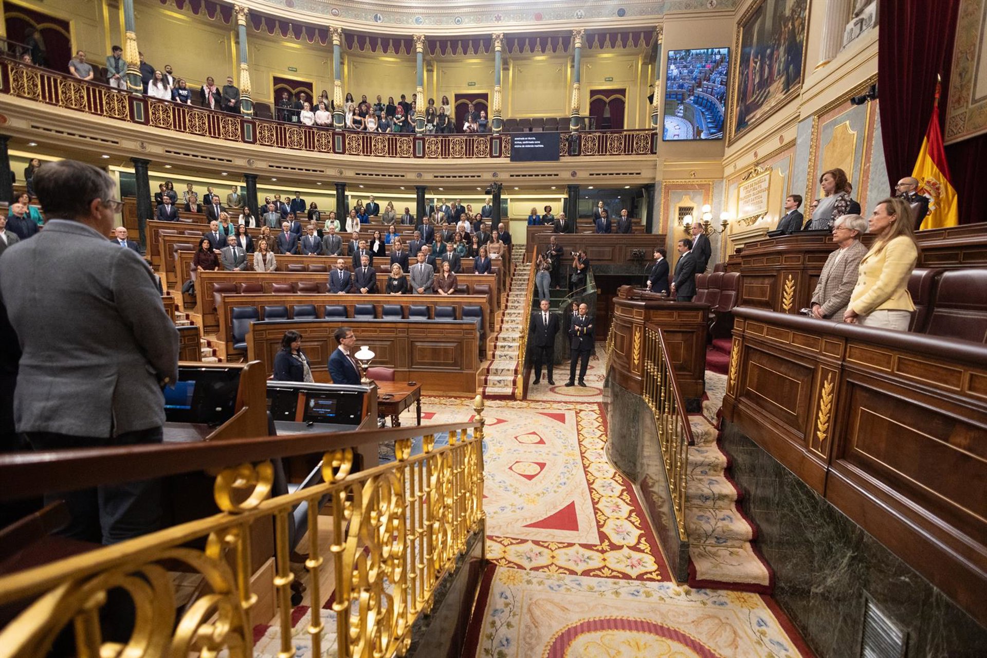 El Pleno del Congreso arranca hoy con un minuto de silencio en recuerdo a las víctimas de la dana