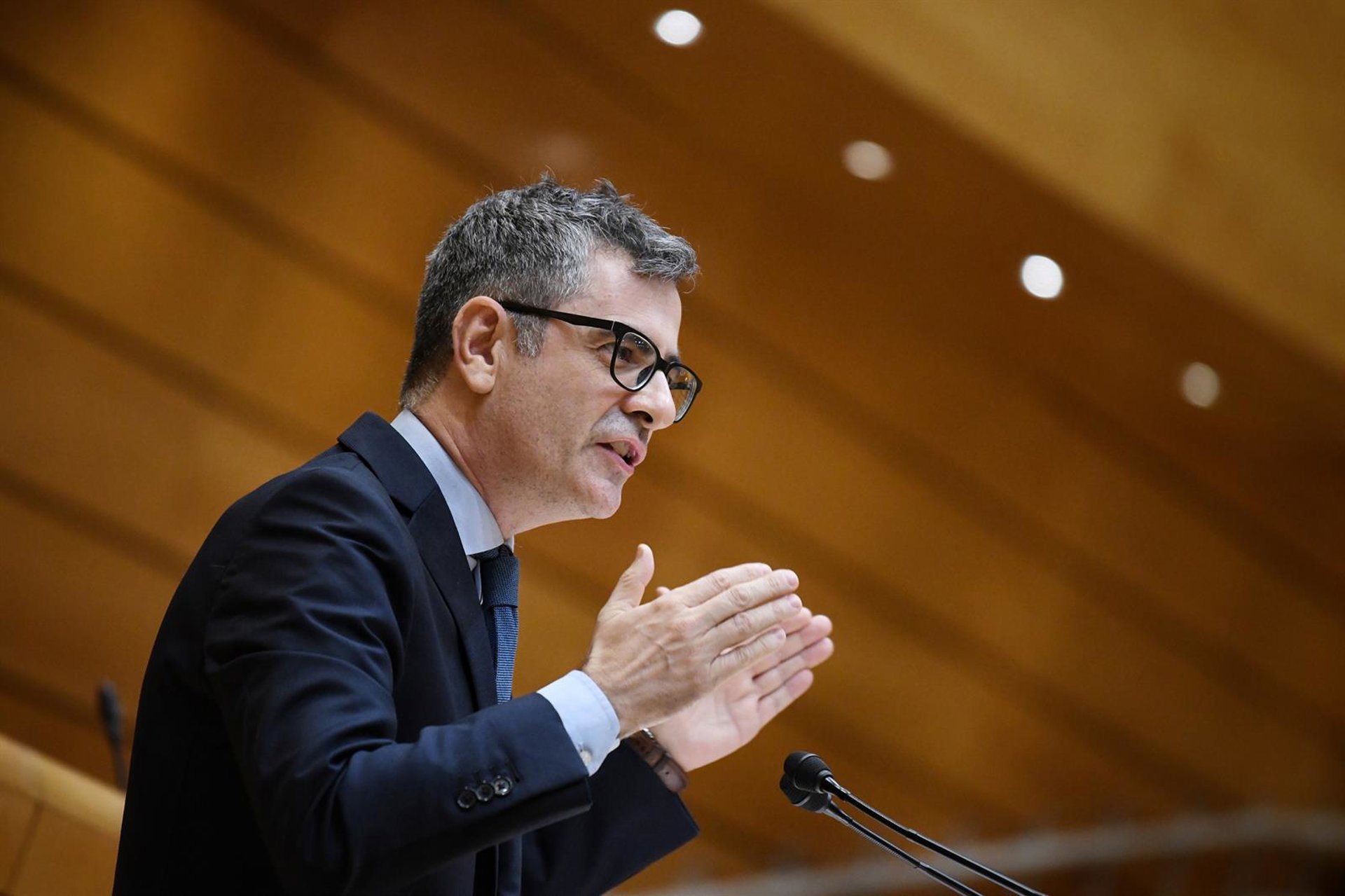 Bolaños acusa a Rollán de no estar «moviendo un dedo» para renovar los cuatro magistrados el TC que caducan en diciembre