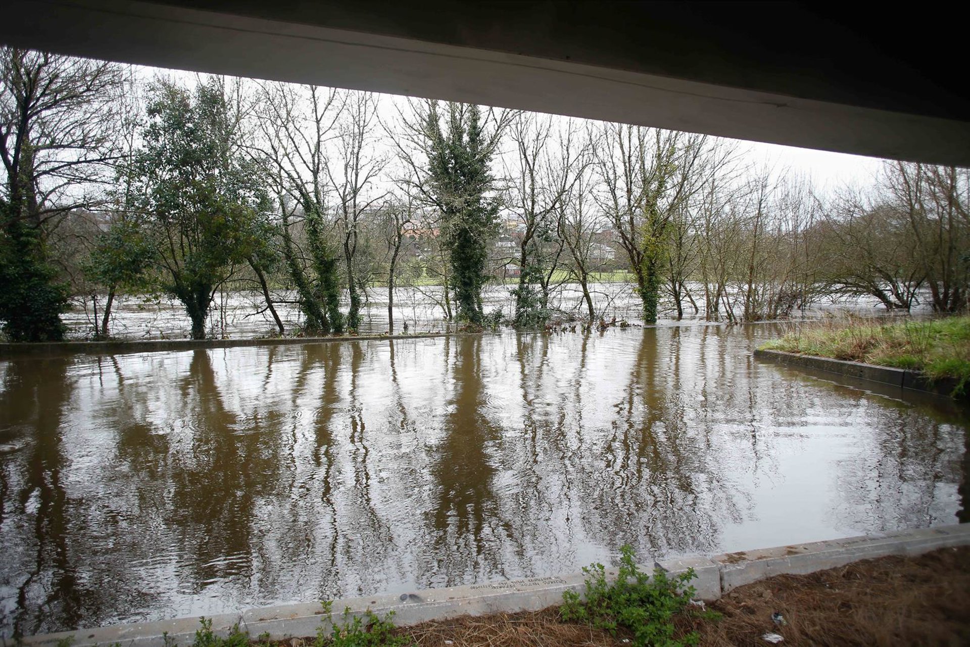 La borrasca Claudia deja más de un centenar de incidencias de noche en Galicia: caída de árboles e inundaciones