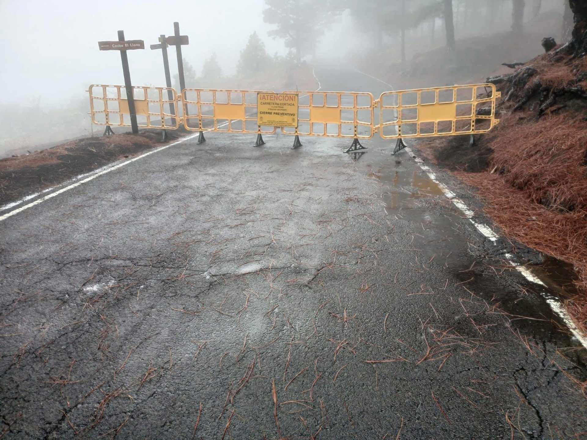 ‘Claudia’ deja catorce incidencias menores en El Hierro y picos de lluvia de 42 litros por metro cuadrado en San Andrés