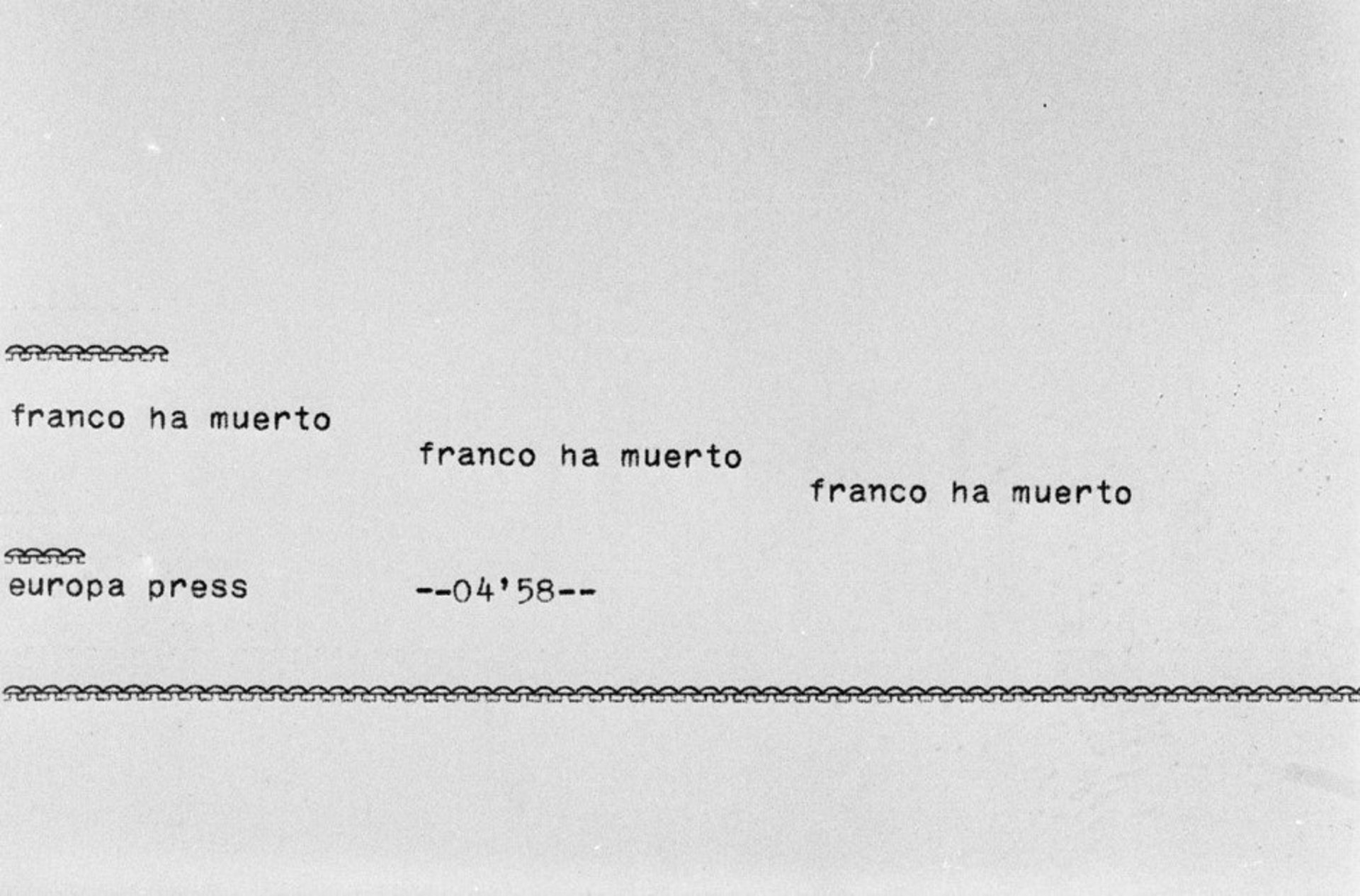 ‘Franco ha muerto, Franco ha muerto, Franco ha muerto’: la historia detrás de la primicia mundial de EP