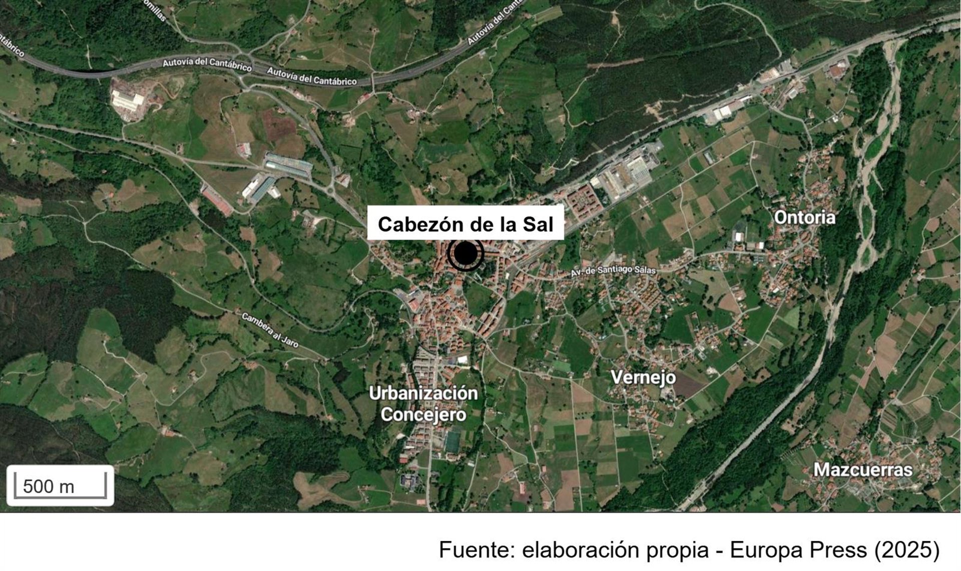 Mueren tres jóvenes en una salida de vía en el municipio cántabro de Cabezón de la Sal