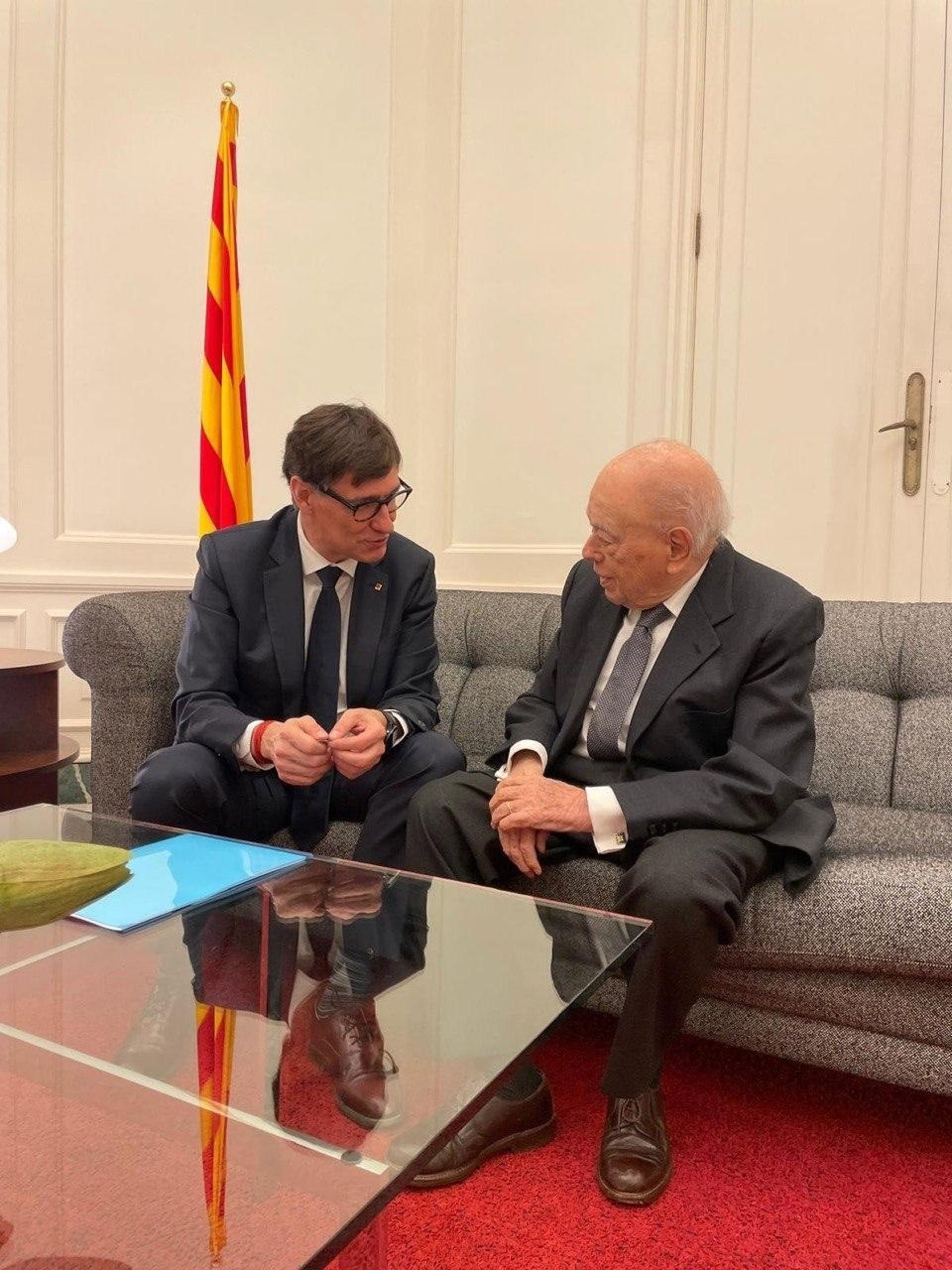 Illa recibió el viernes a Pujol en el Palau de Pedralbes para interesarse por su estado de salud