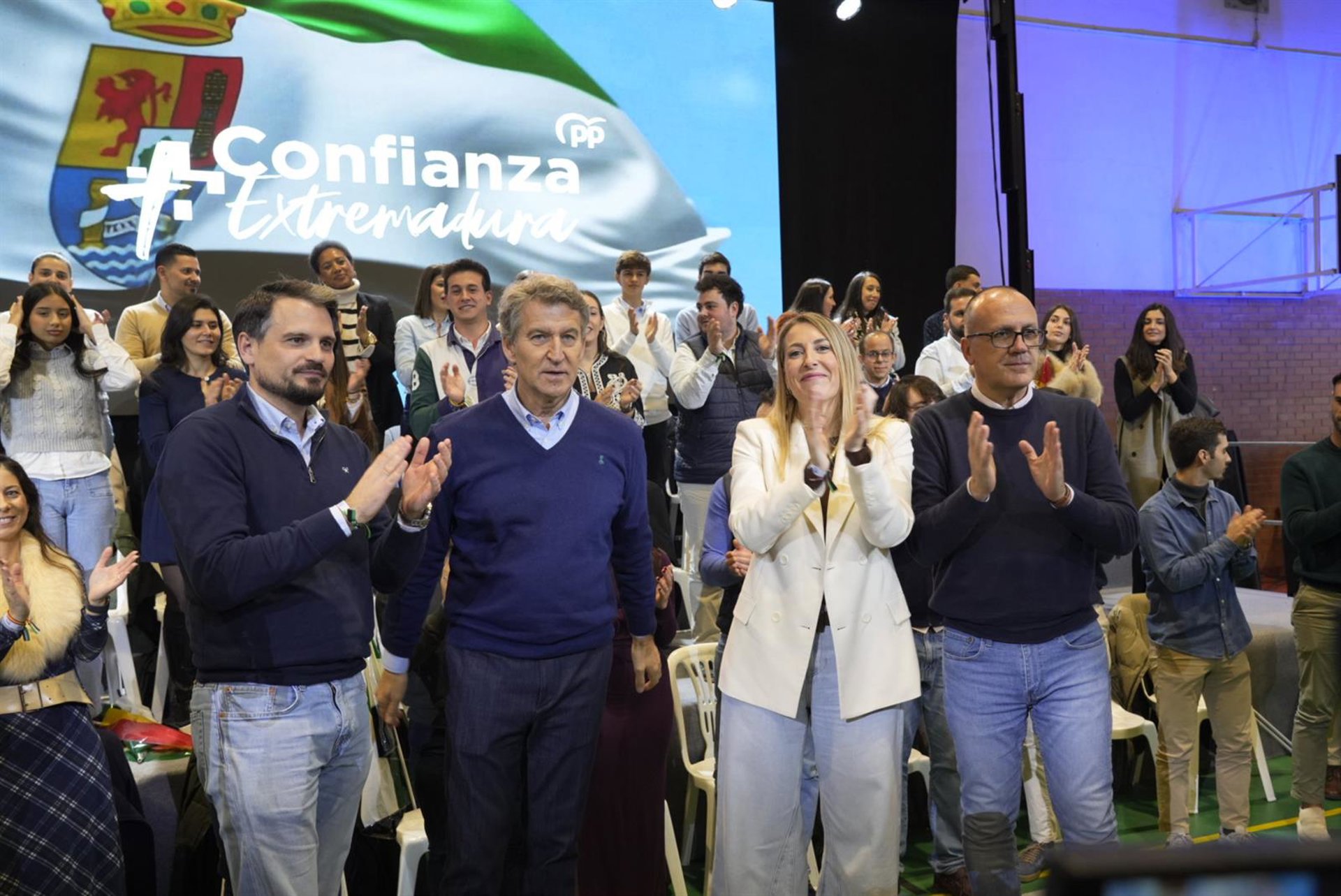 Feijóo retoma este martes su agenda electoral con actos en Zahínos y Jerez de los Caballeros (Badajoz)