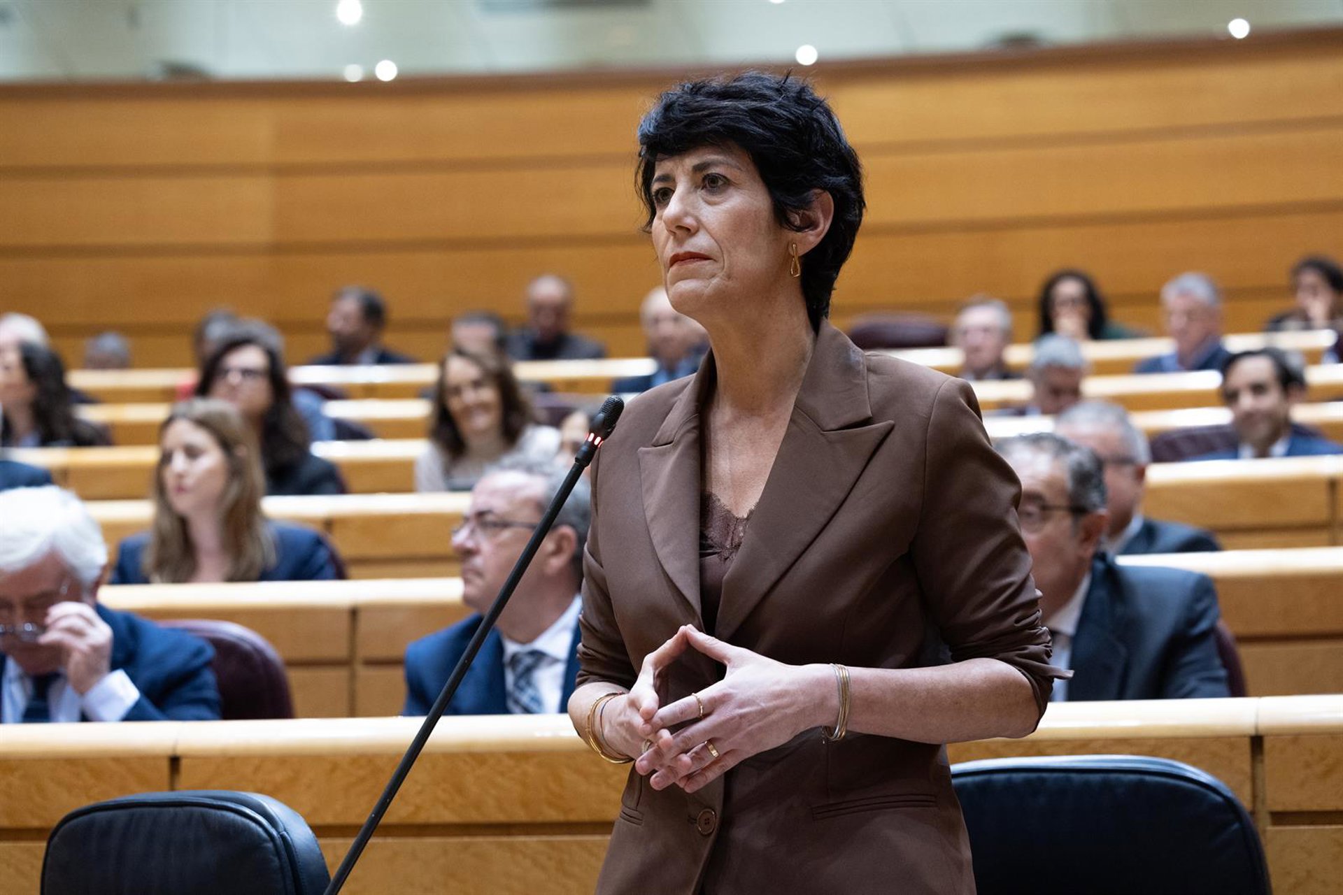 Elma Saiz avisa: la ciudadanía no es consciente del daño «en sus carnes» por los «pactos de involución» de PP y Vox