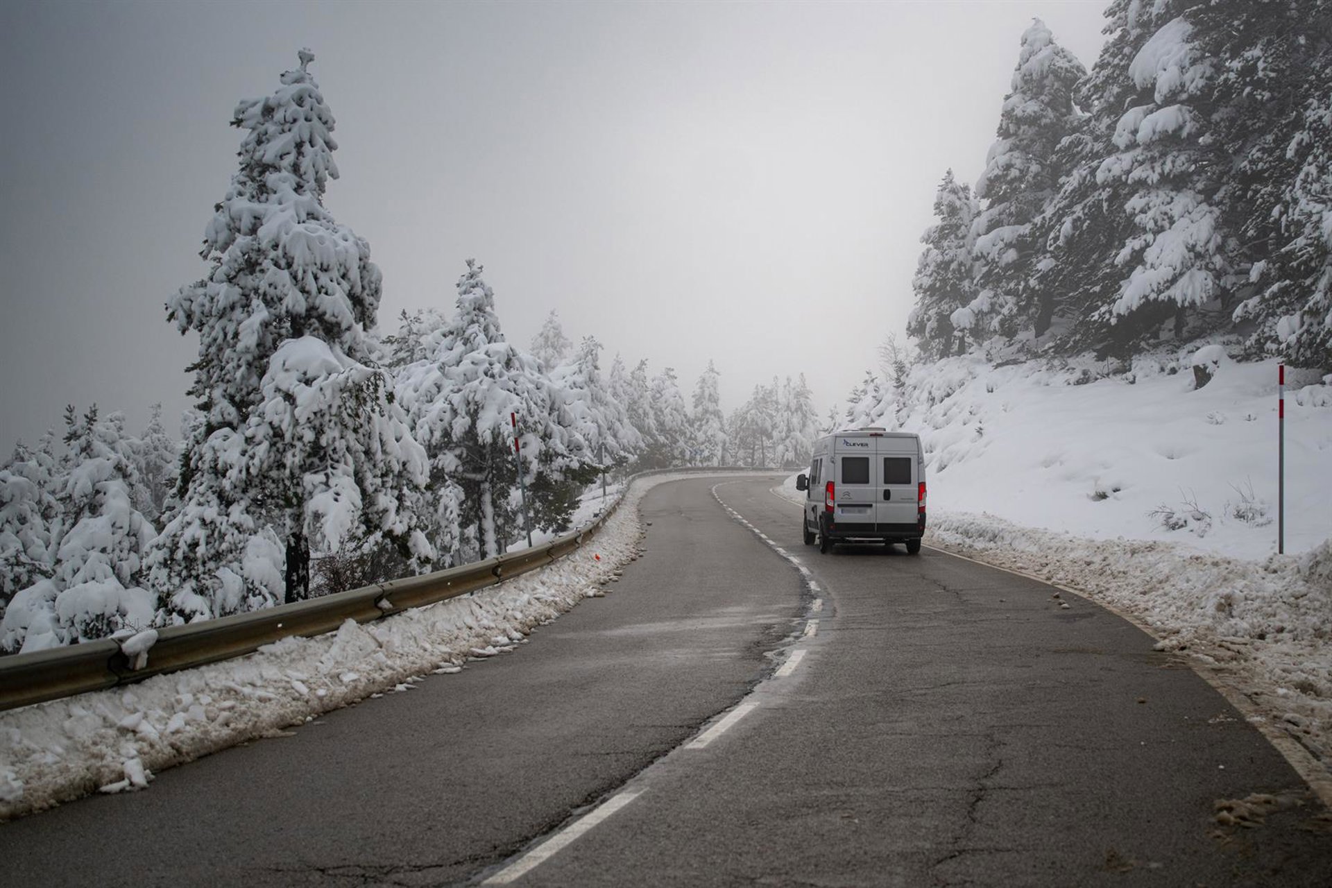 La nieve en Catalunya puede afectar a carreteras catalanas sobre todo del centro y el oeste