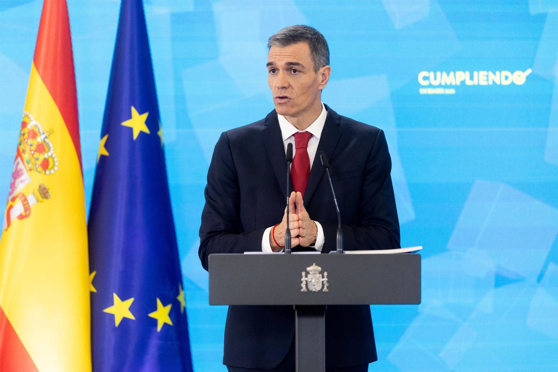 Sánchez avanza que también pedirá al Congreso el envío de tropas a Palestina llegado el momento