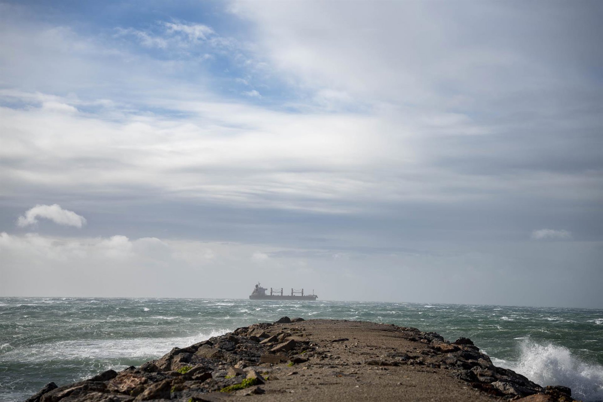 Carboneras registra rachas máximas con vientos de 122 km/h por el paso de la borrasca ‘Oriana’