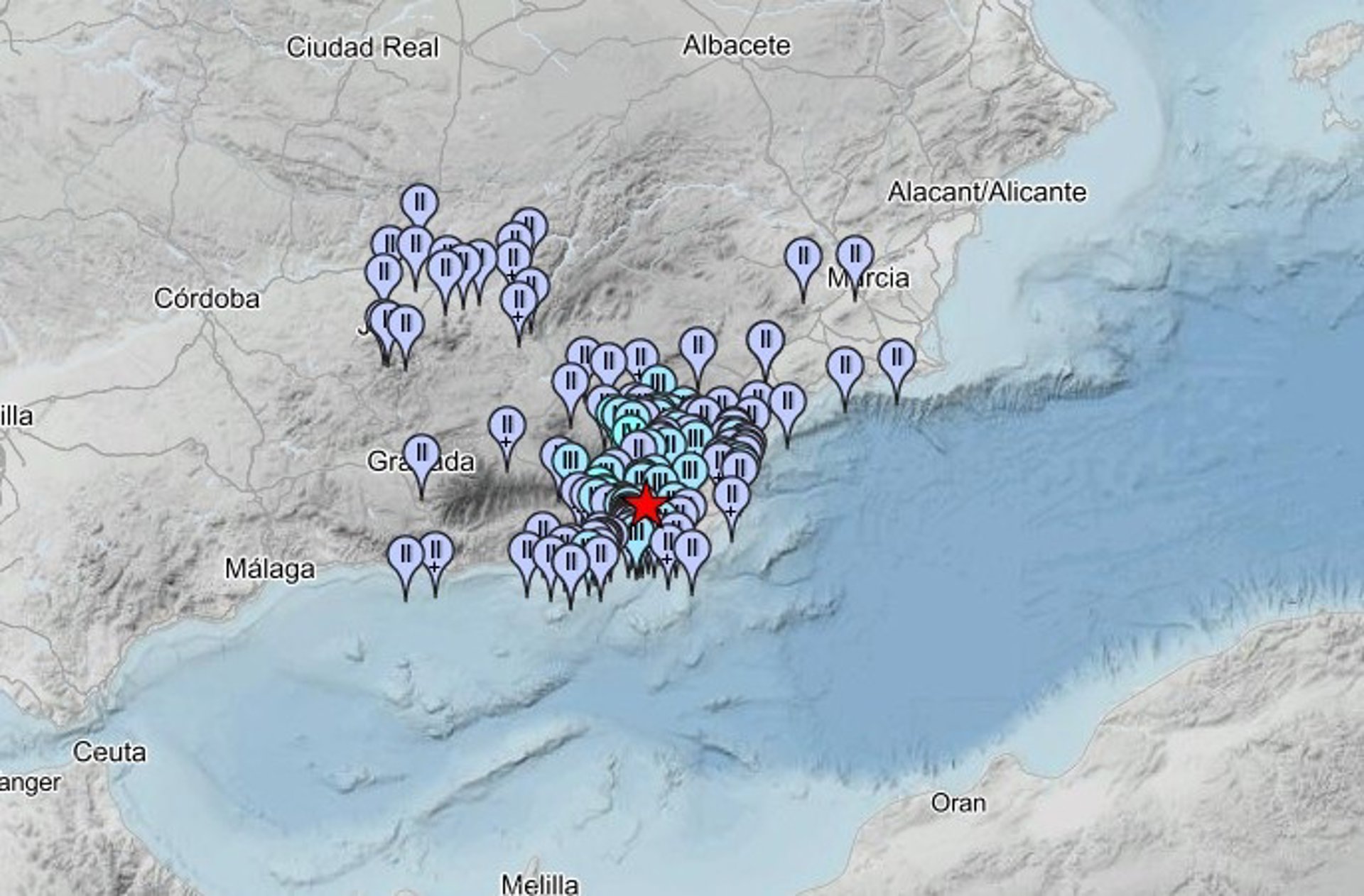 Registrado un terremoto de 4,3 con epicentro en Tabernas sentido en Almería, Granada, Jaén y Murcia