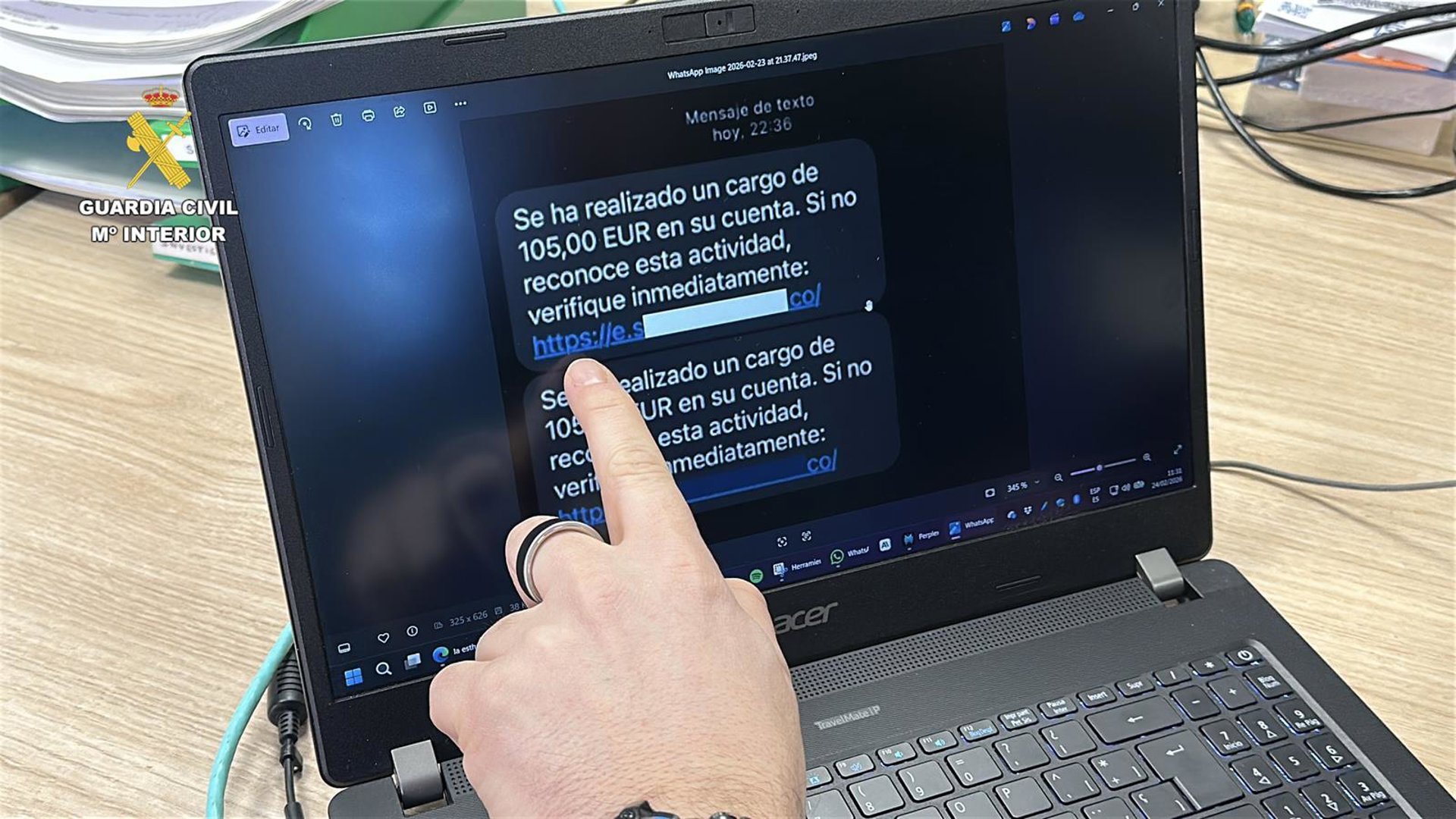 La Guardia Civil alerta de una oleada de ciberestafas mediante ‘smishing’ en La Rioja con 120.000 euros defraudados