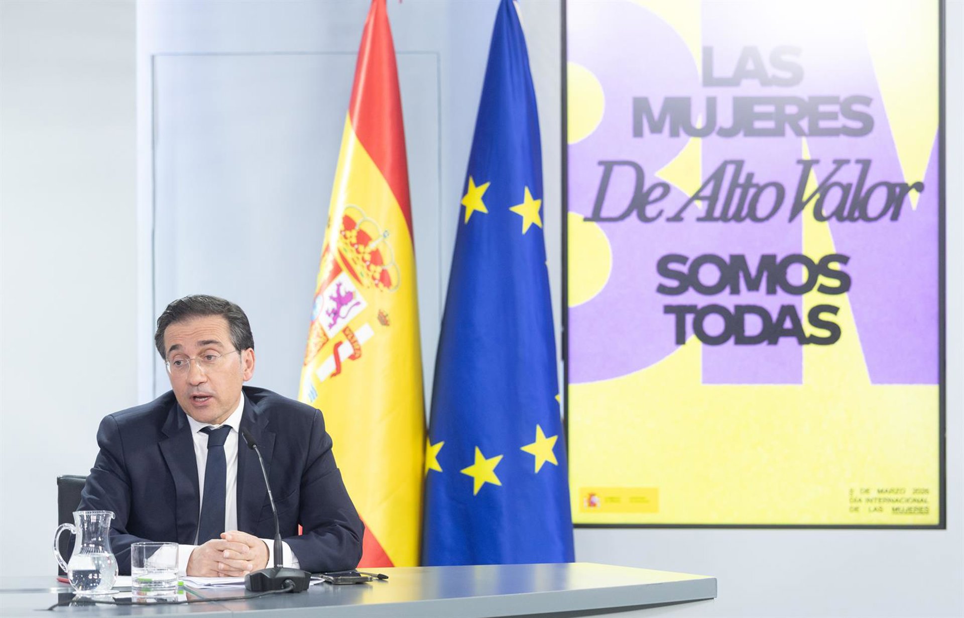 Albares dice que al PP le está faltando «patriotismo» y «lealtad con los españoles» y niega que el Gobierno esté aislado