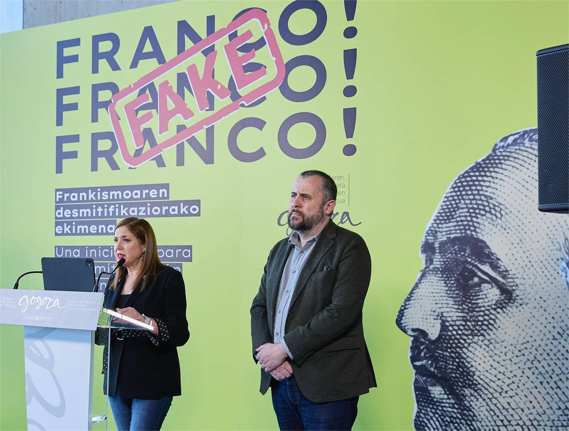 Gogora abre un expediente sancionador a La Falange por incumplimiento de la Ley de Memoria Histórica de Euskadi