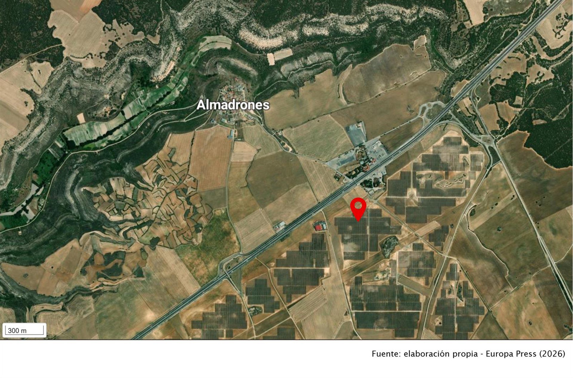 Heridos dos trabajadores por la explosión de un cuadro eléctrico en una zona fotovoltaica en Almadrones