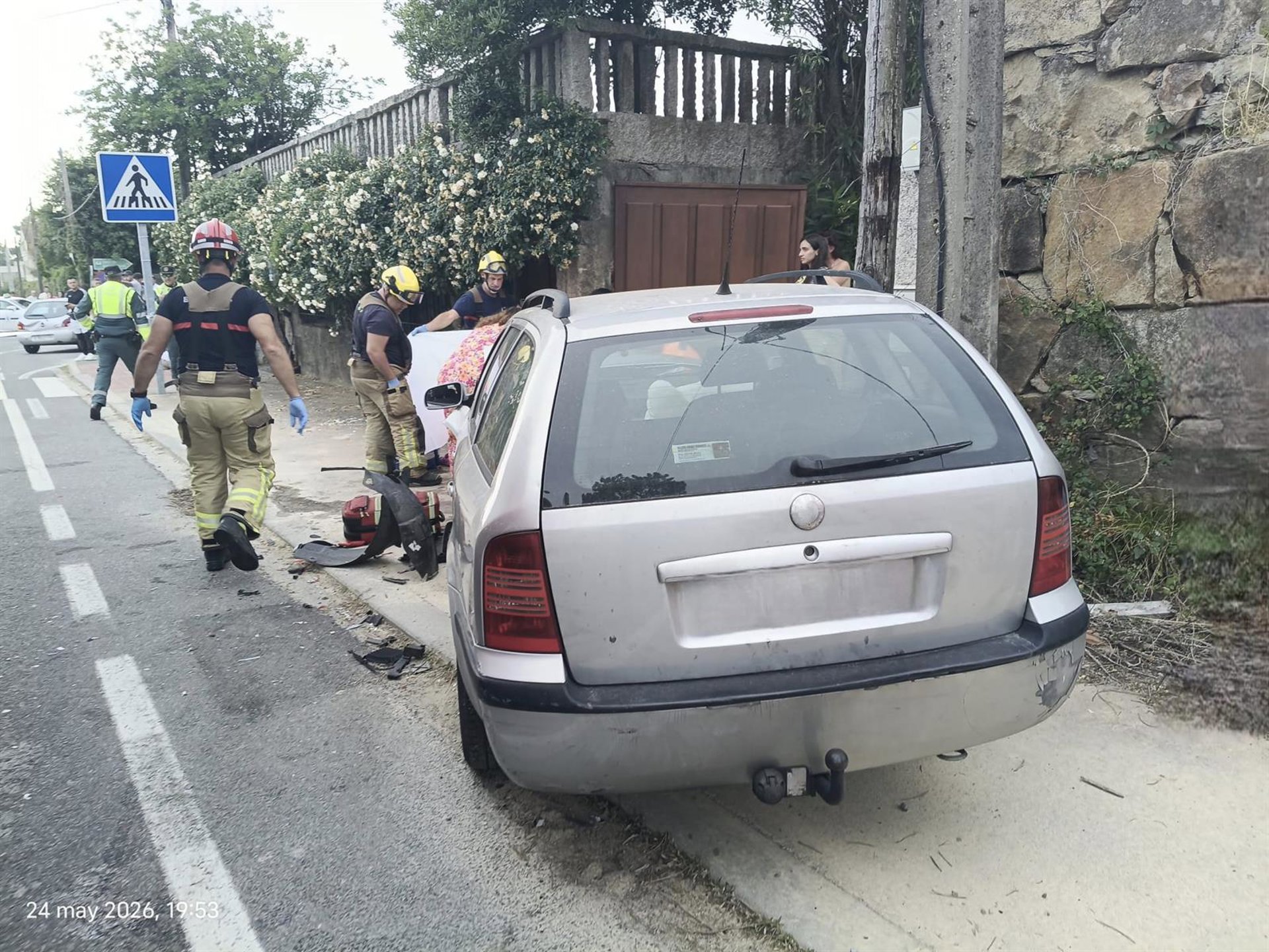 Muere una mujer atropellada por un coche que invadió la acera en Sanxenxo (Pontevedra)
