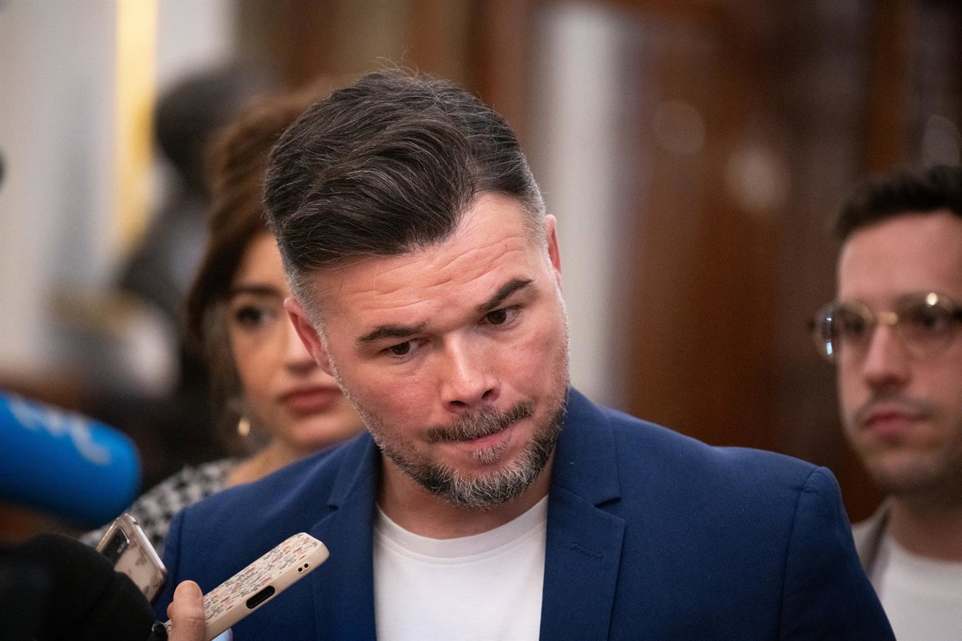 Rufián considera una «anomalía terrible» el registro de Ferraz: «No sabemos qué es cierto o qué es campaña»