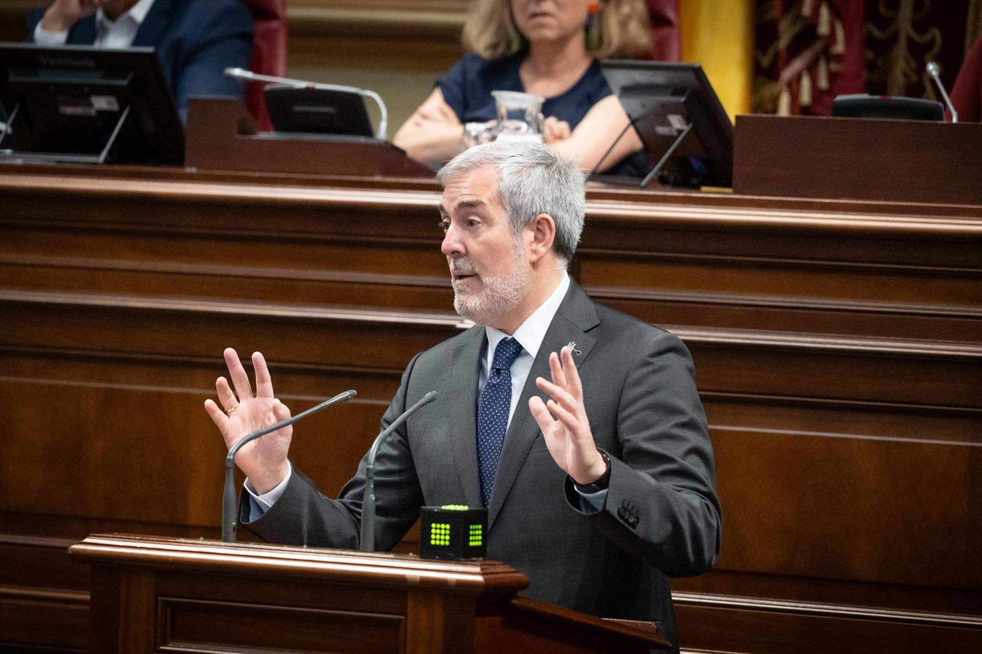 Clavijo considera «inoportuno» y «una provocación» que Sánchez vaya con el Papa al muelle de Arguineguín