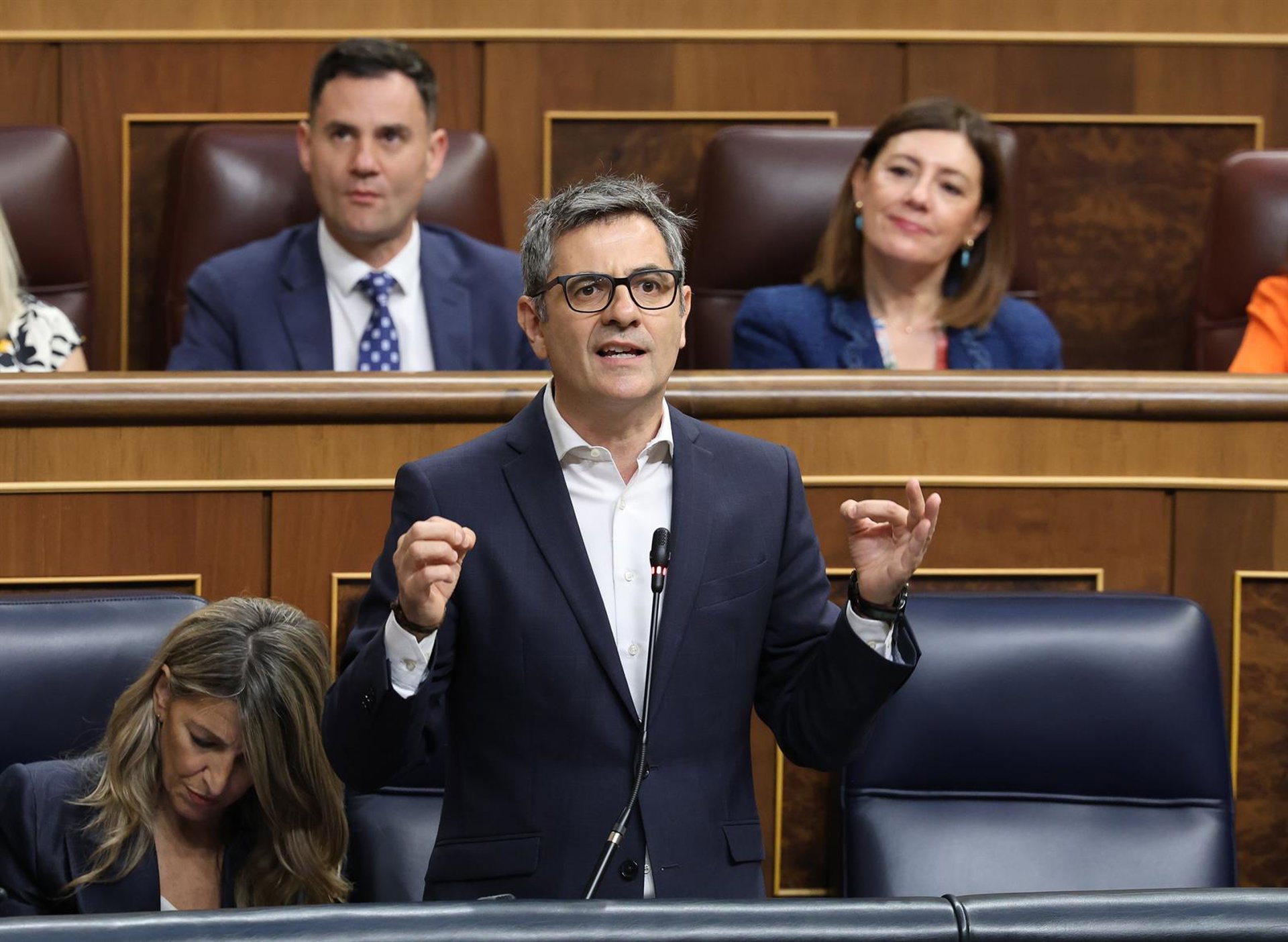 Bolaños cree que el auto de Peinado deja «un día nefasto para la Justicia»: «La verdad y la razón acabarán imponiéndose»
