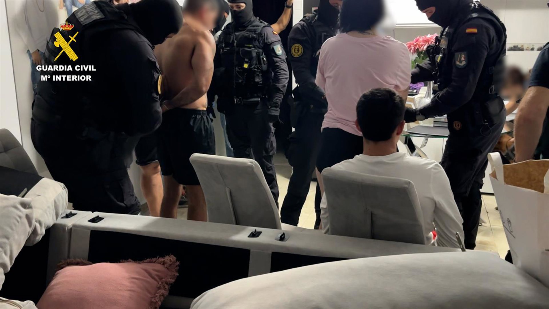 Nueve detenidos tras desarticular un grupo criminal que iba a asaltar a otra organización por un robo